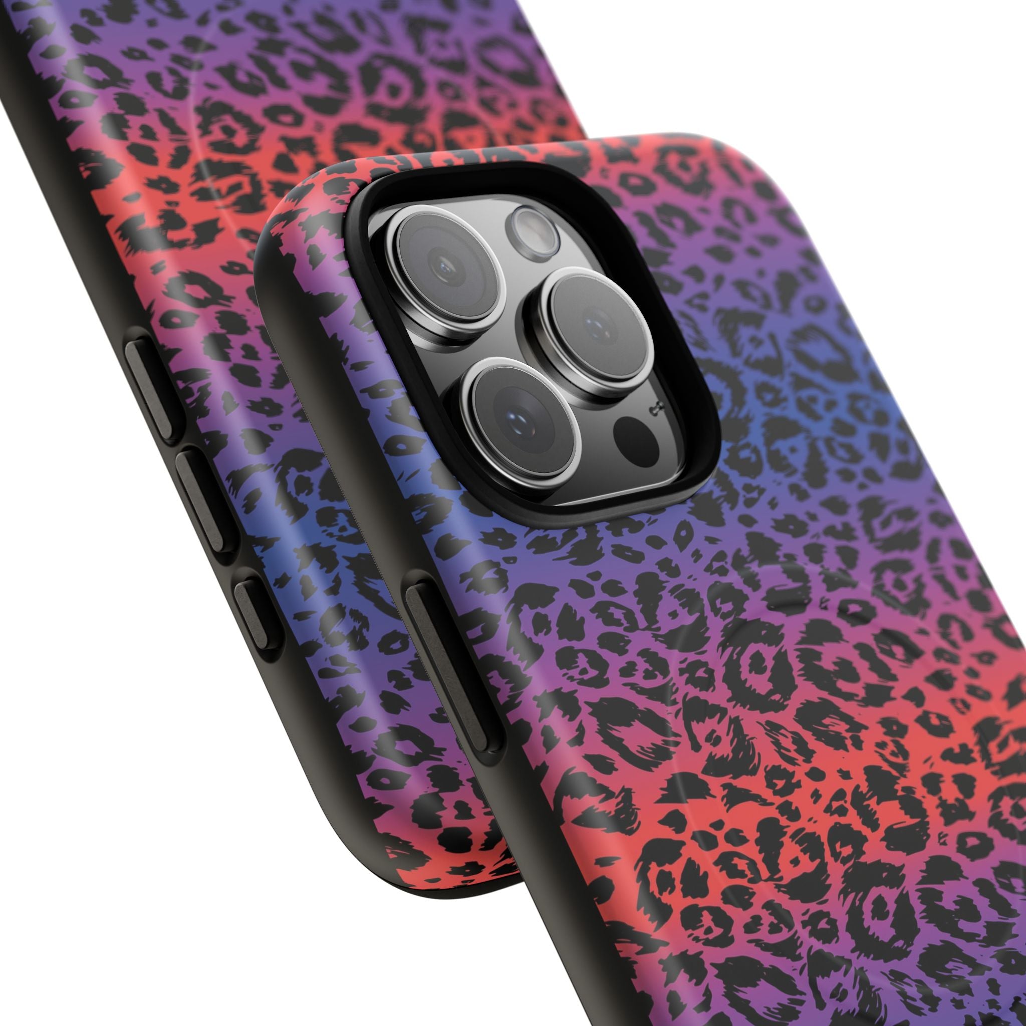 Rainbow Leopard Print Phone Case | Magnetic Tough Case