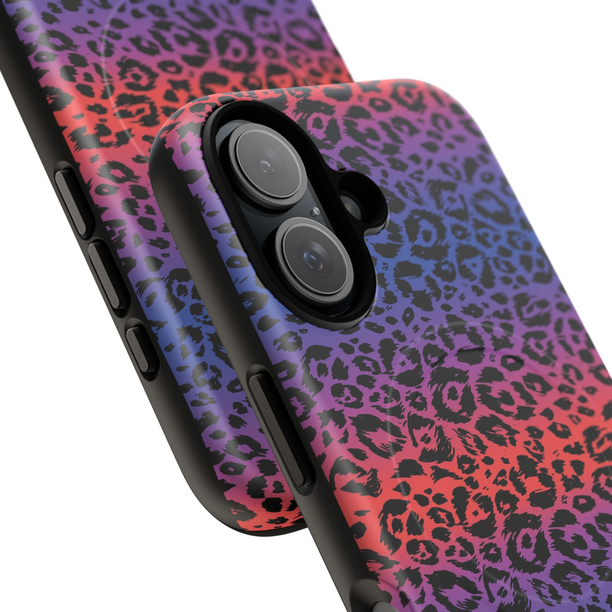Rainbow Leopard Print Phone Case | Magnetic Tough Case