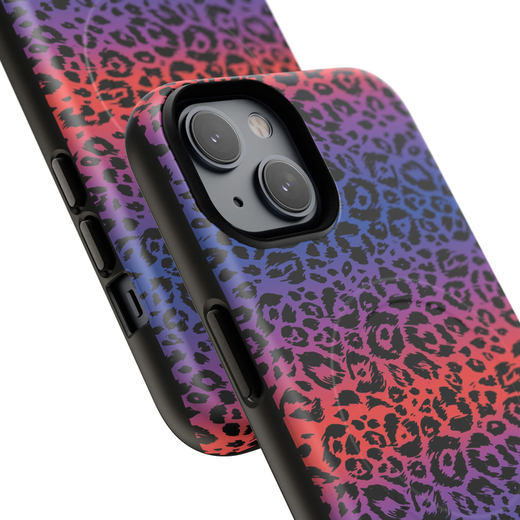 Rainbow Leopard Print Phone Case | Magnetic Tough Case