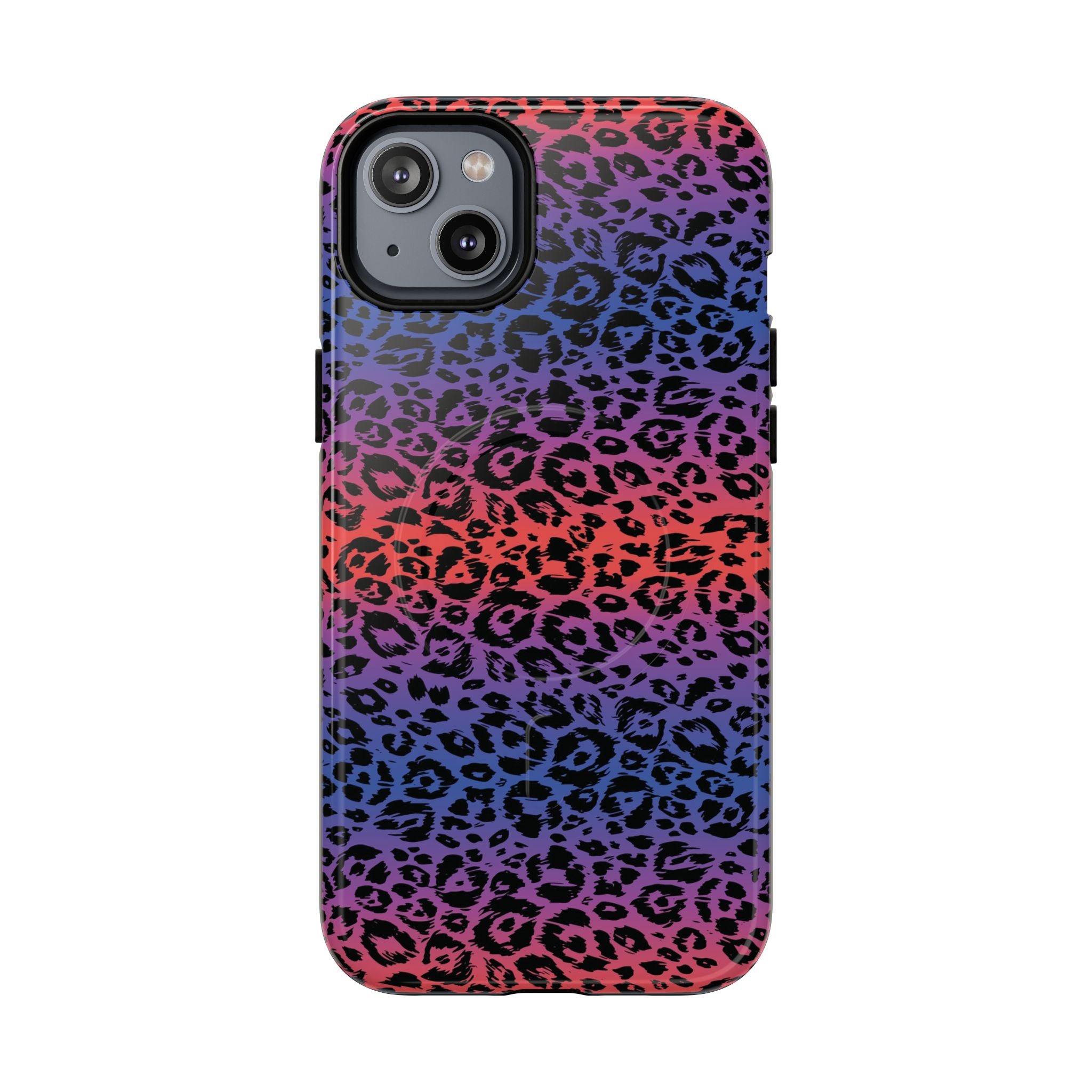 Rainbow Leopard Print Phone Case | Magnetic Tough Case