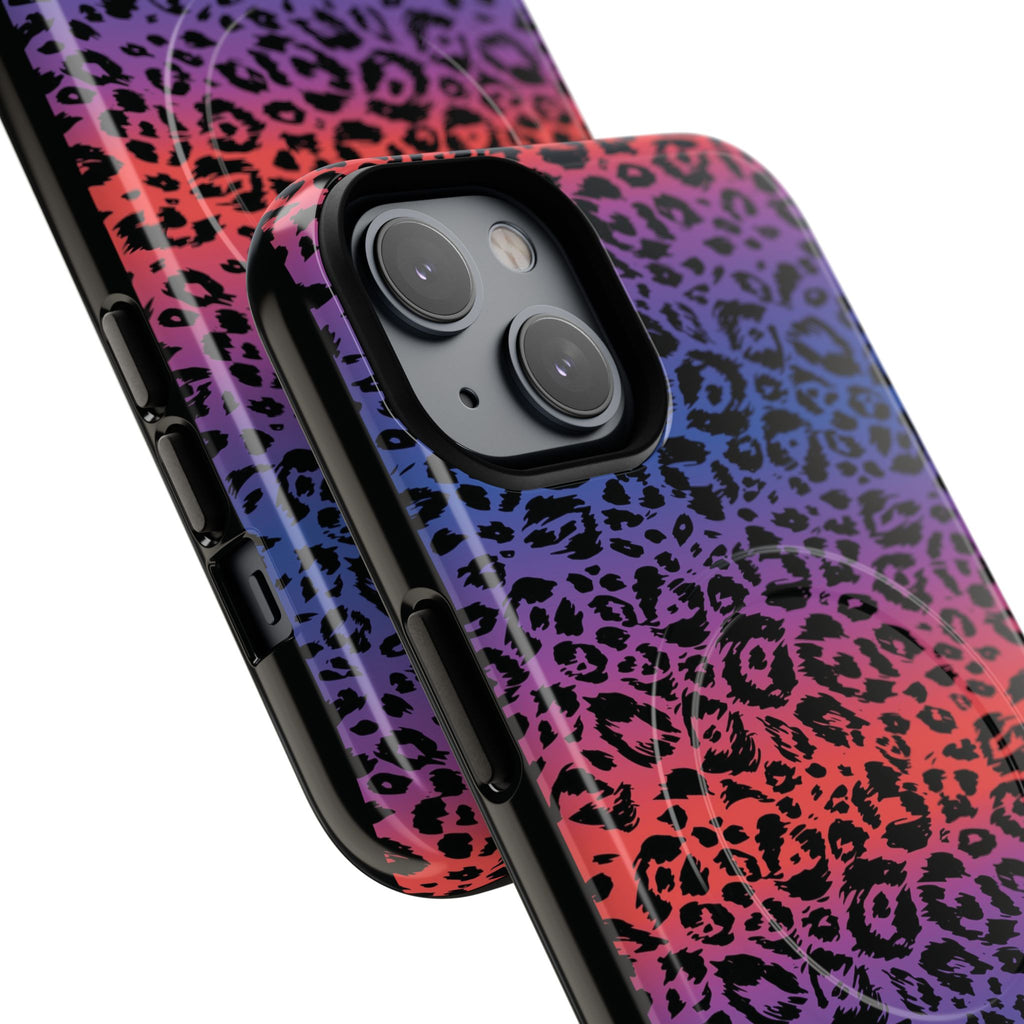 Rainbow Leopard Print Phone Case | Magnetic Tough Case