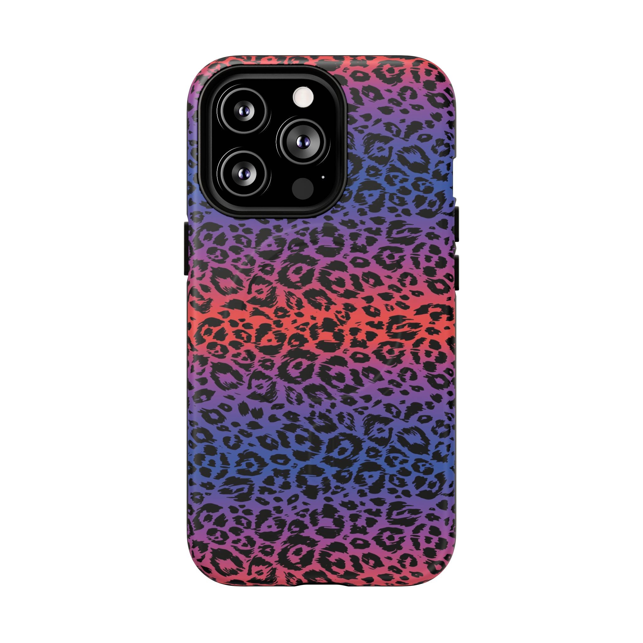 Rainbow Leopard Print Phone Case | Magnetic Tough Case