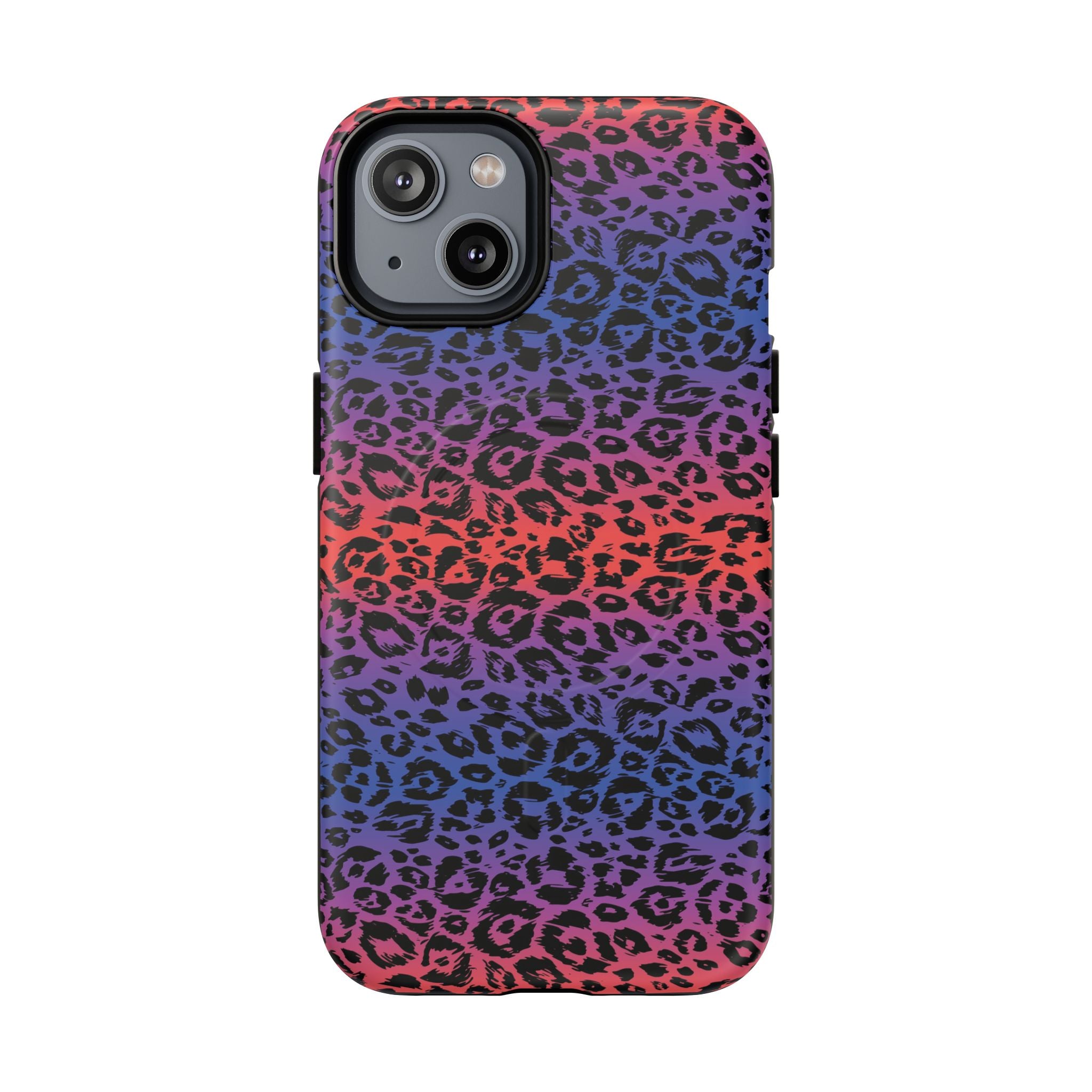 Rainbow Leopard Print Phone Case | Magnetic Tough Case