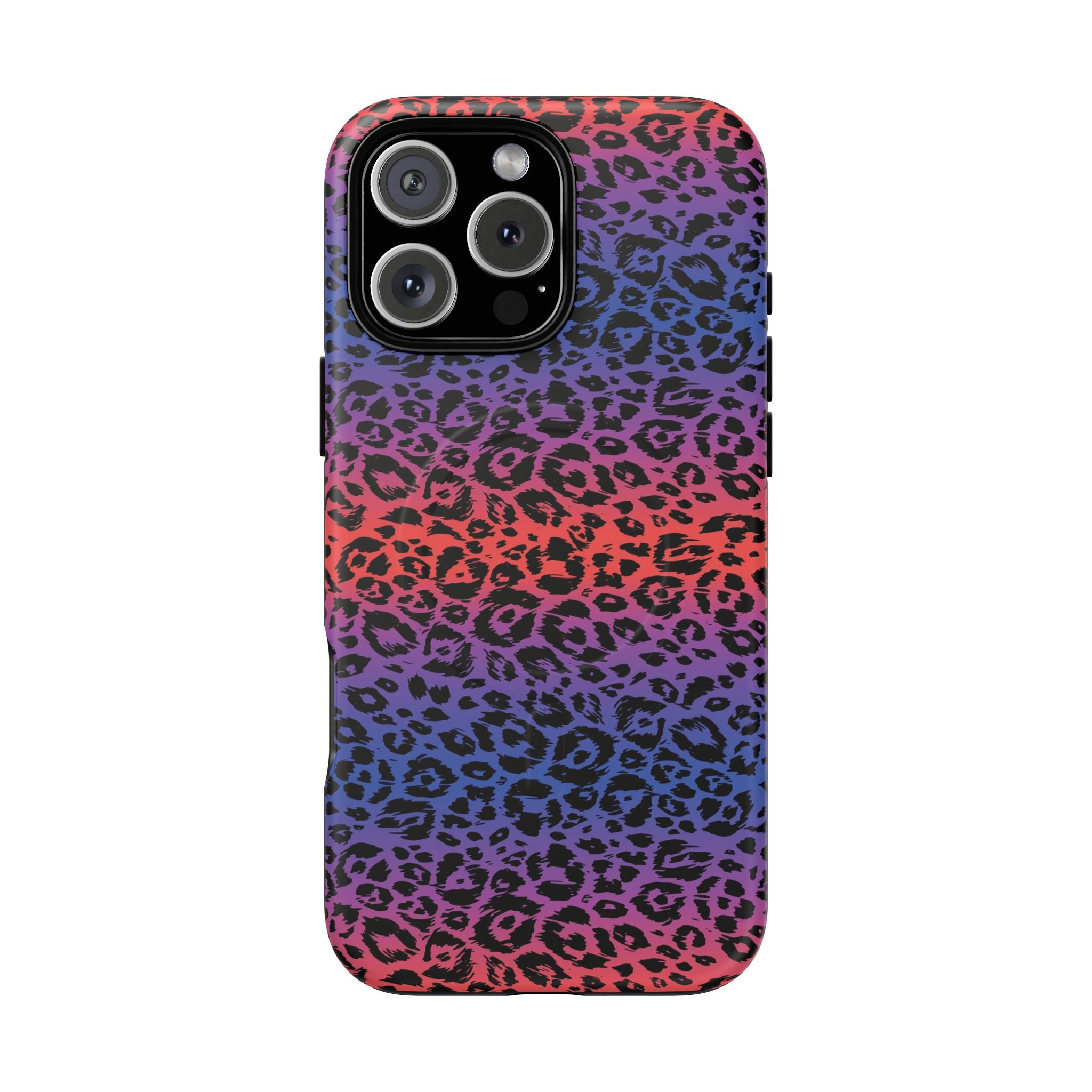 Rainbow Leopard Print Phone Case | Magnetic Tough Case