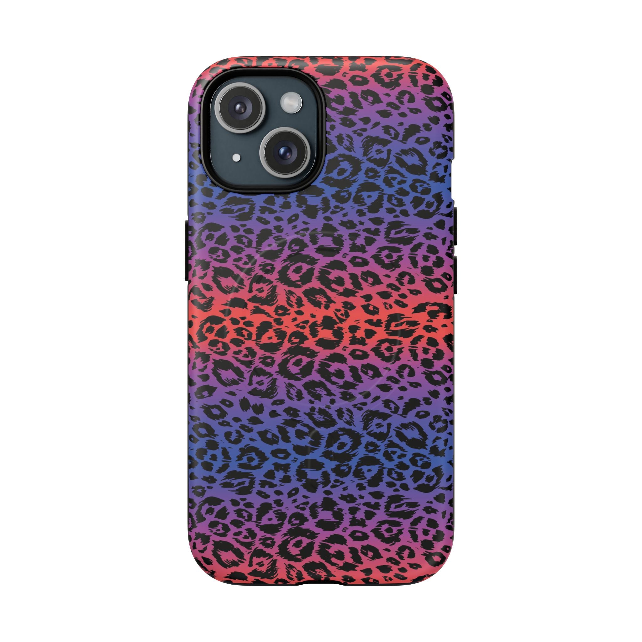 Rainbow Leopard Print Phone Case | Magnetic Tough Case