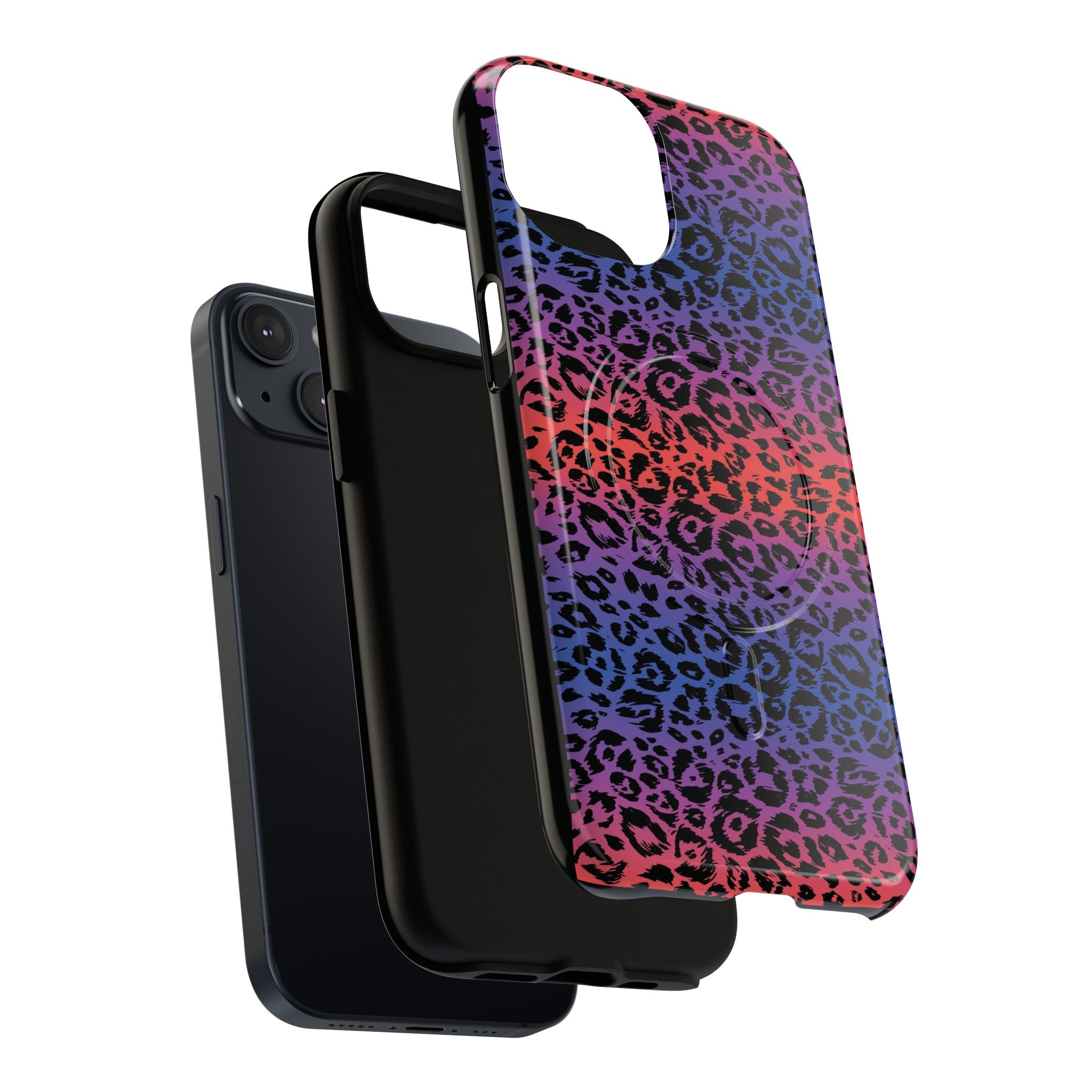Rainbow Leopard Print Phone Case | Magnetic Tough Case
