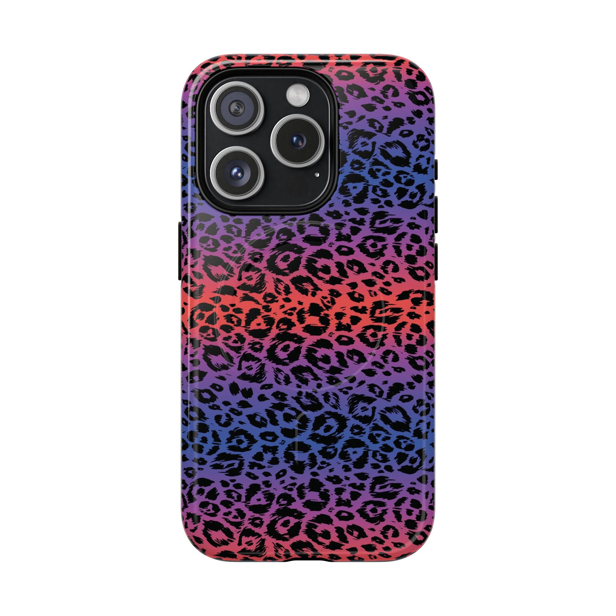 Rainbow Leopard Print Phone Case | Magnetic Tough Case
