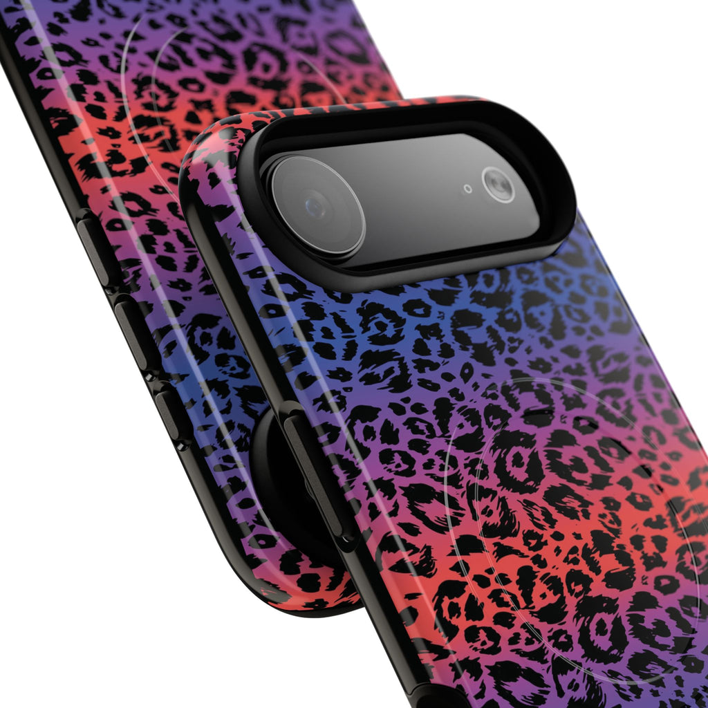 Rainbow Leopard Print Phone Case | Magnetic Tough Case