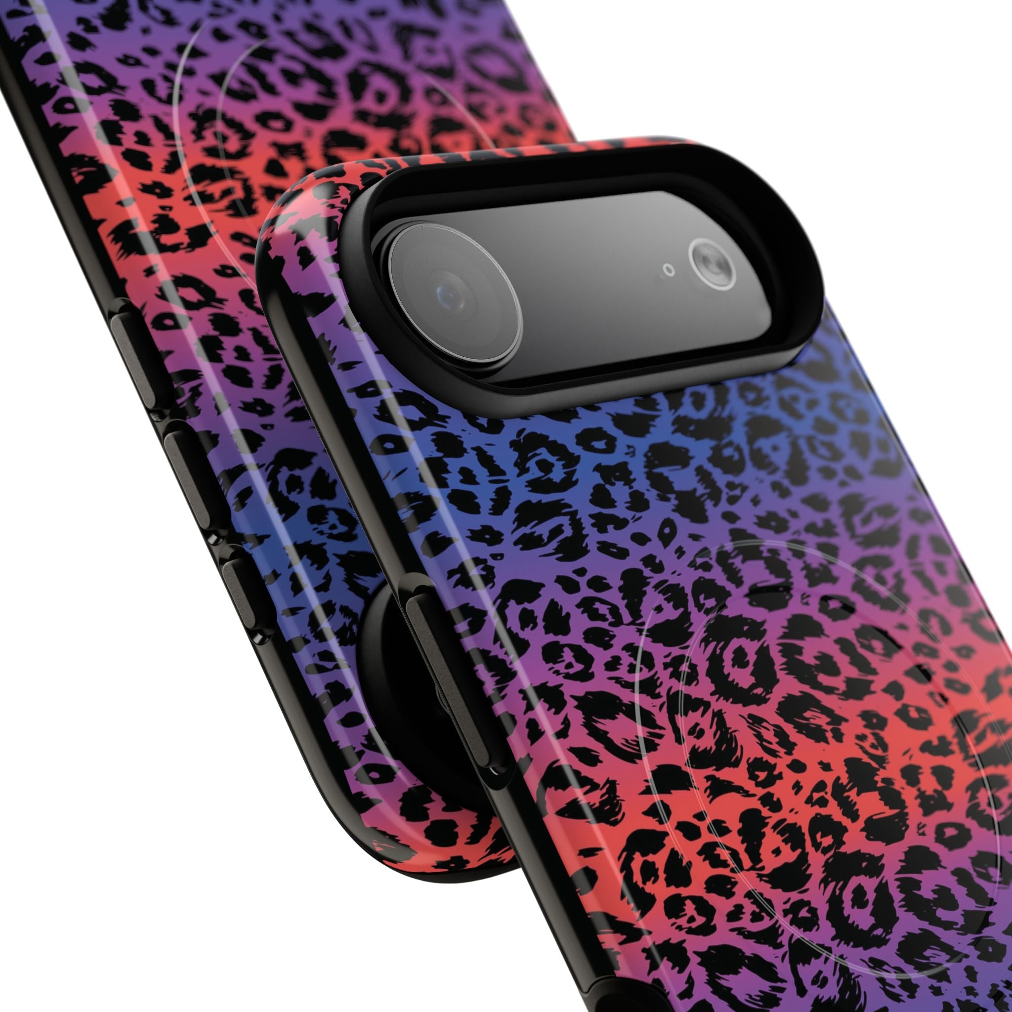 Rainbow Leopard Print Phone Case | Magnetic Tough Case