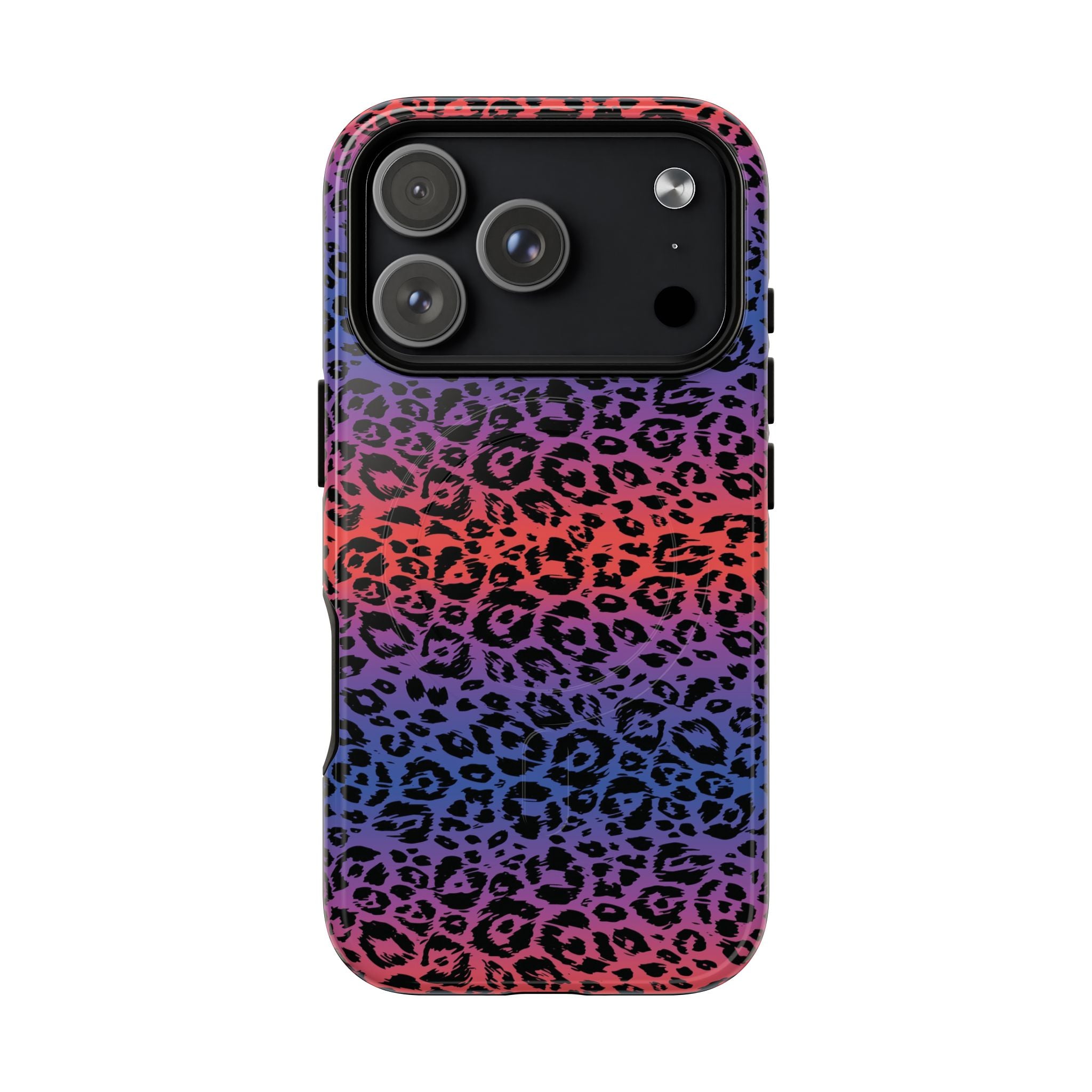 Rainbow Leopard Print Phone Case | Magnetic Tough Case