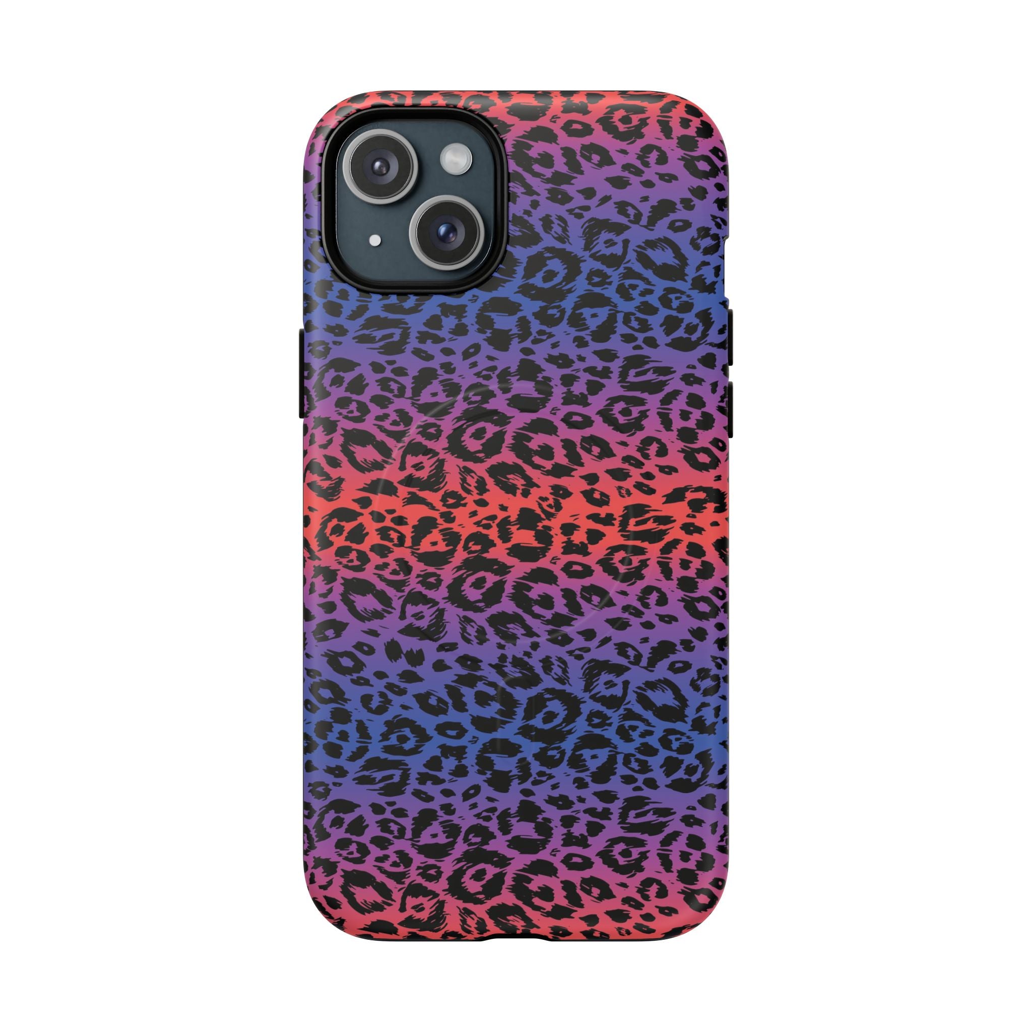 Rainbow Leopard Print Phone Case | Magnetic Tough Case