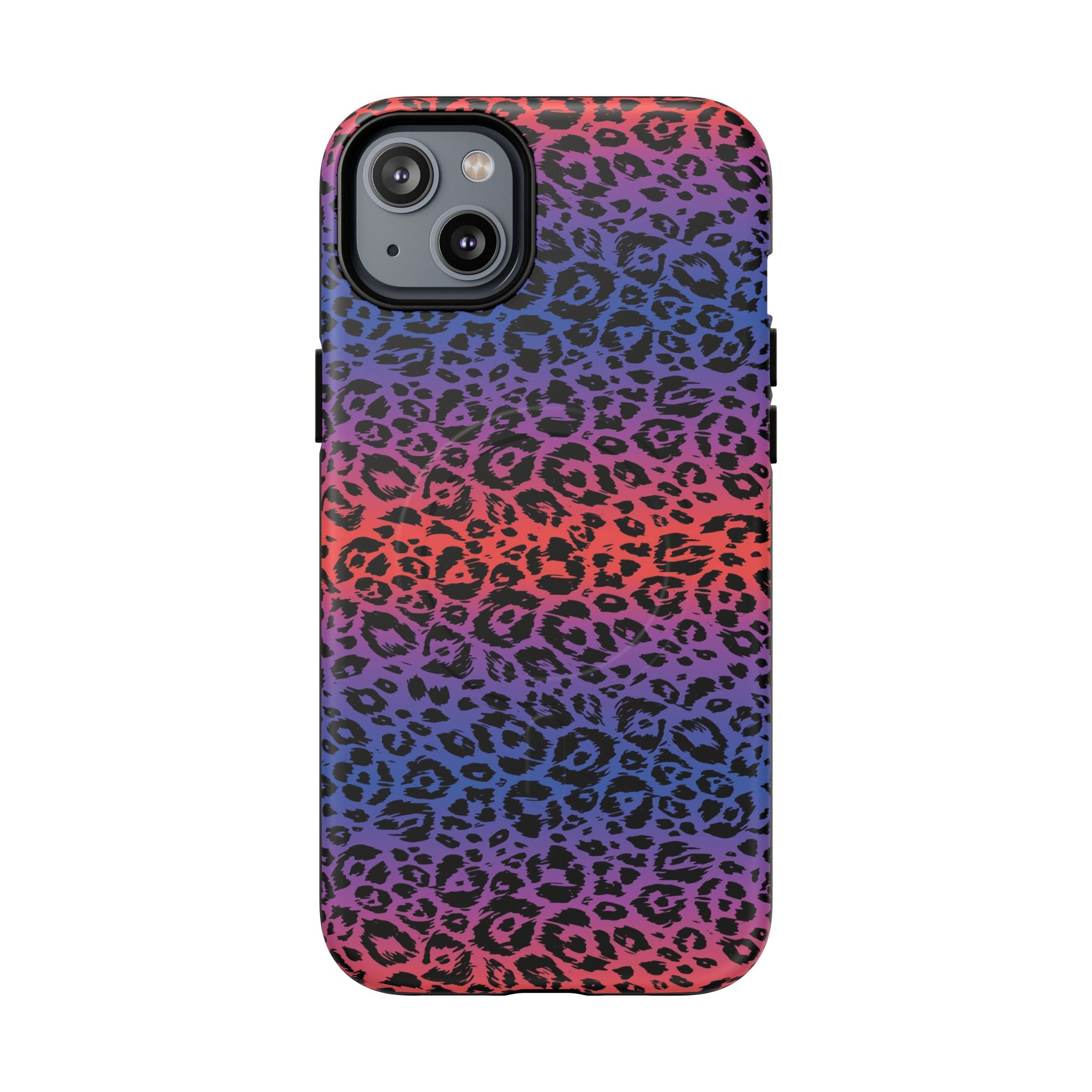 Rainbow Leopard Print Phone Case | Magnetic Tough Case