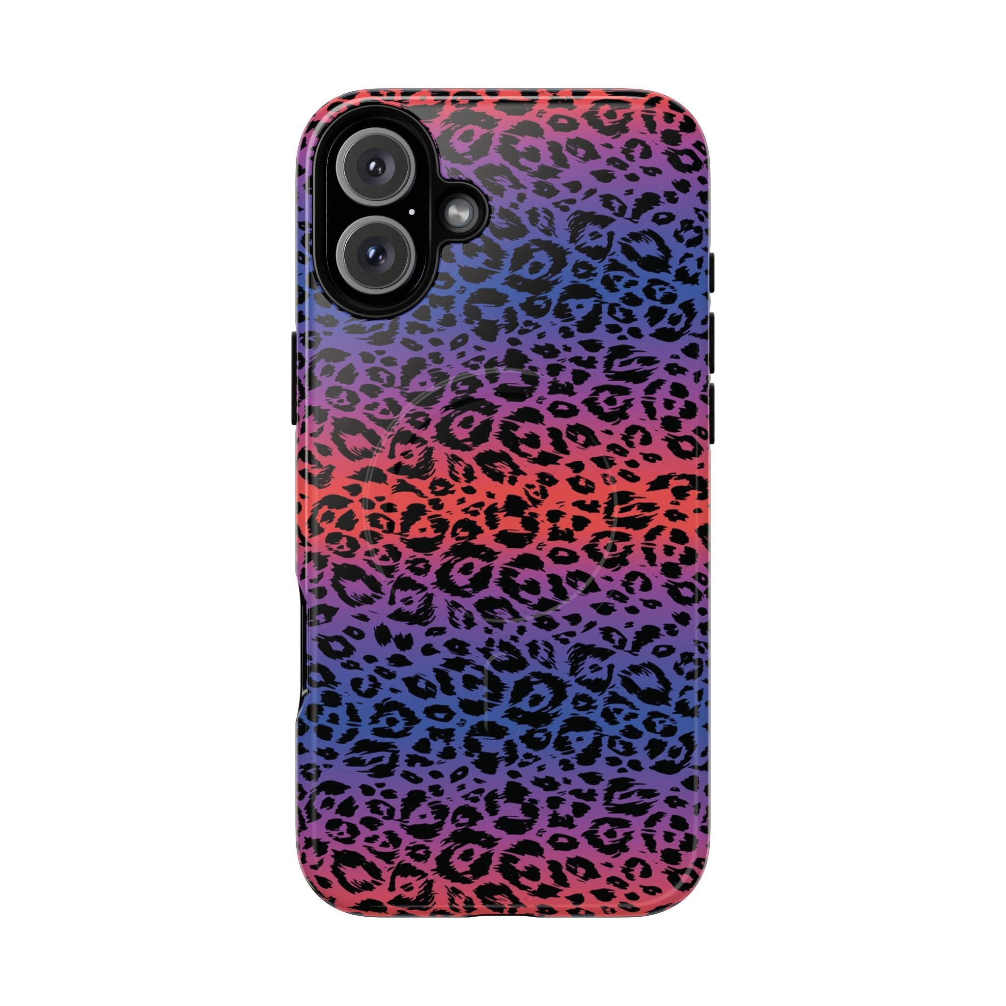 Rainbow Leopard Print Phone Case | Magnetic Tough Case