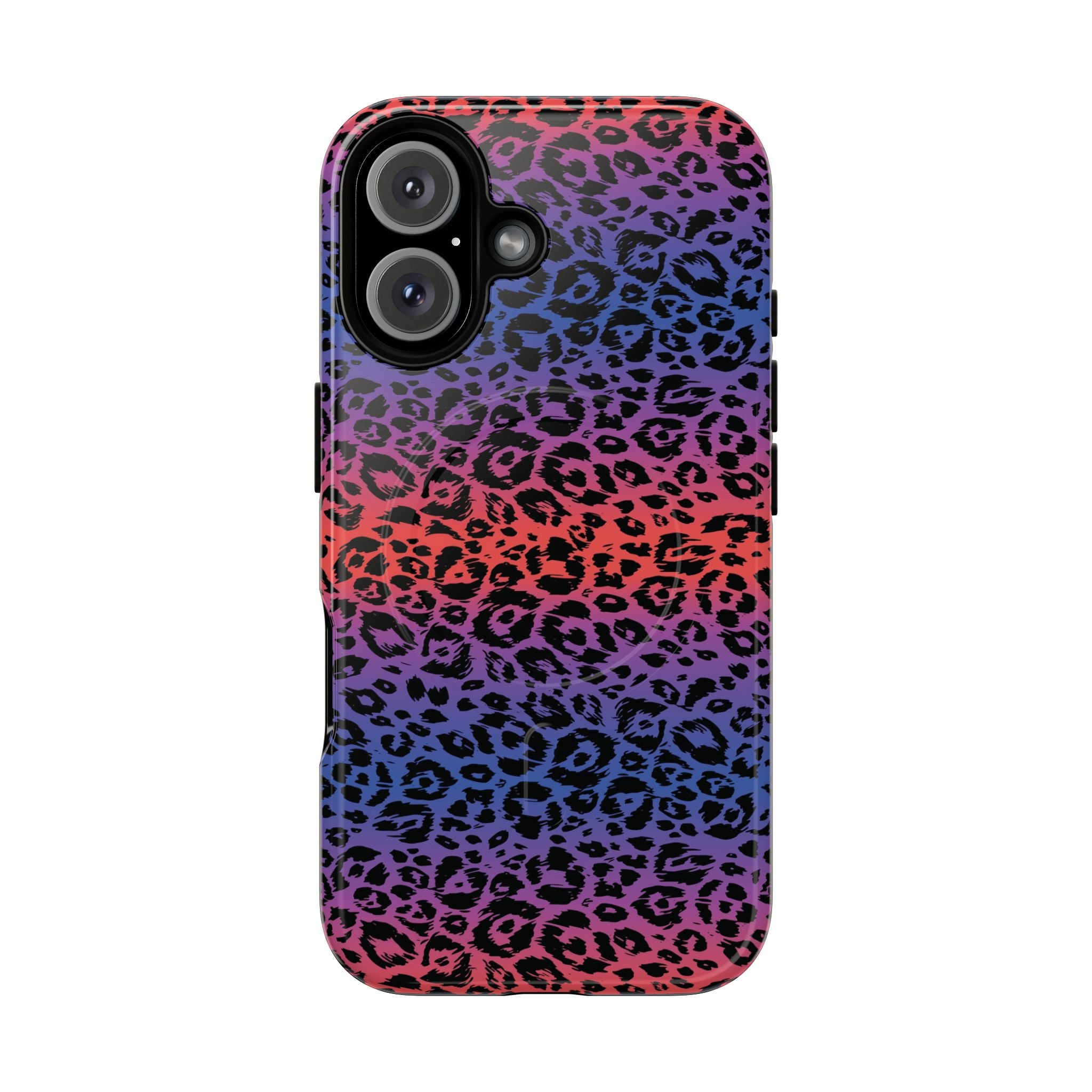 Rainbow Leopard Print Phone Case | Magnetic Tough Case