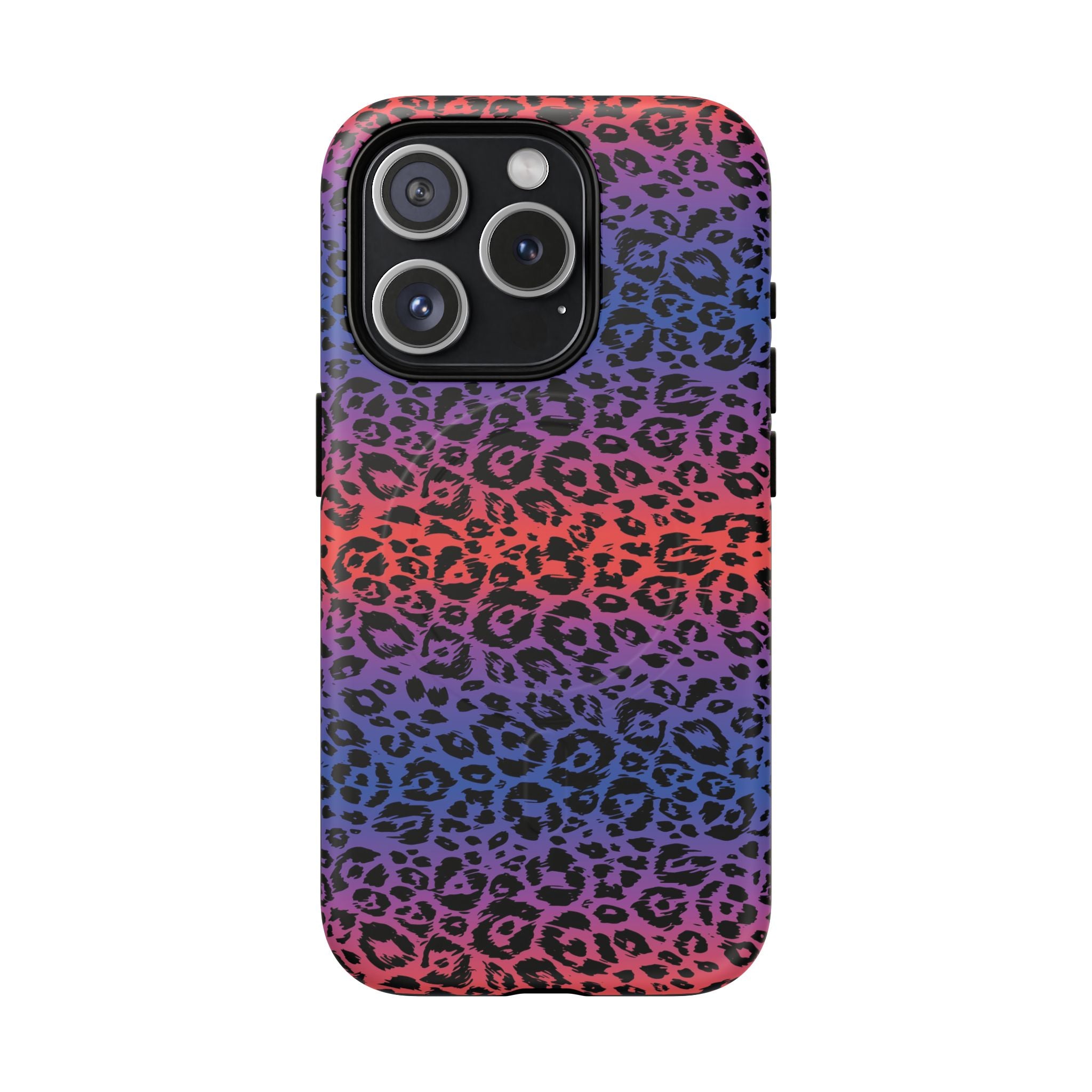 Rainbow Leopard Print Phone Case | Magnetic Tough Case