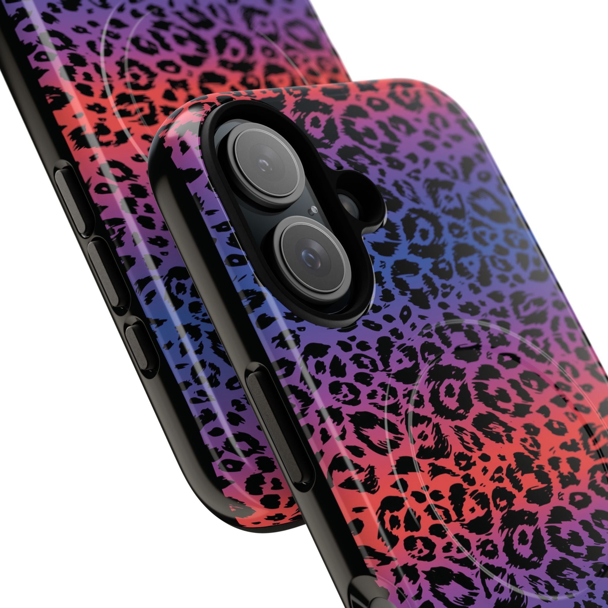 Rainbow Leopard Print Phone Case | Magnetic Tough Case
