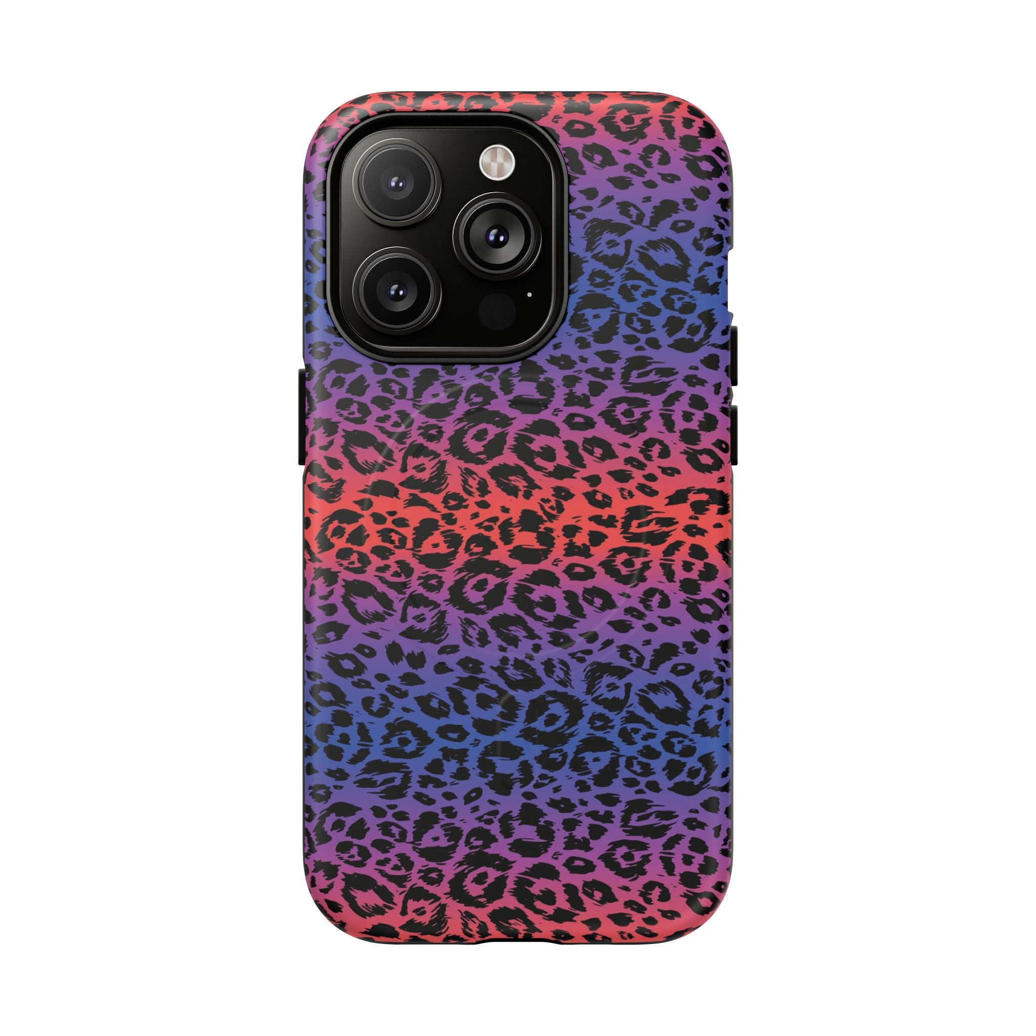 Rainbow Leopard Print Phone Case | Magnetic Tough Case