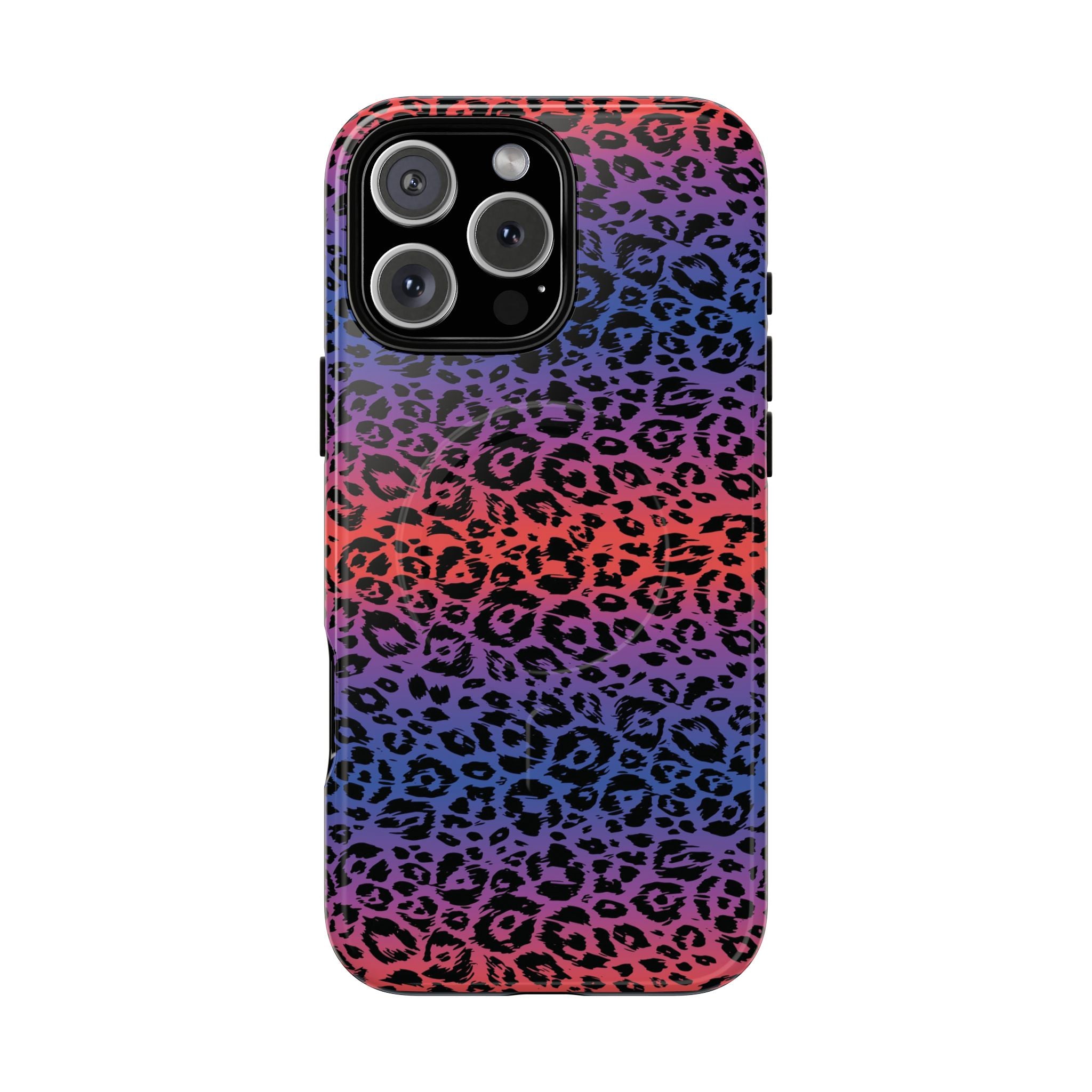 Rainbow Leopard Print Phone Case | Magnetic Tough Case