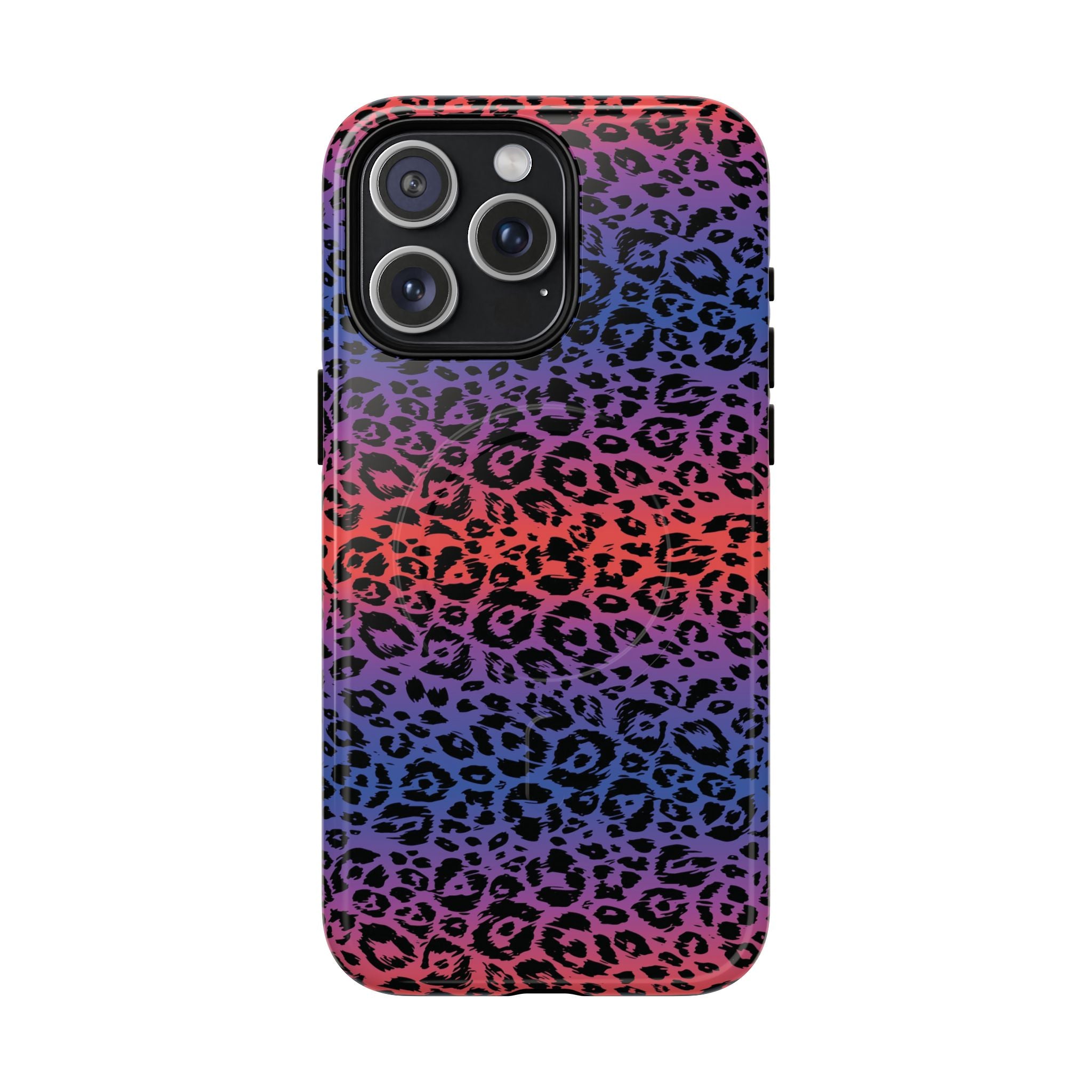 Rainbow Leopard Print Phone Case | Magnetic Tough Case