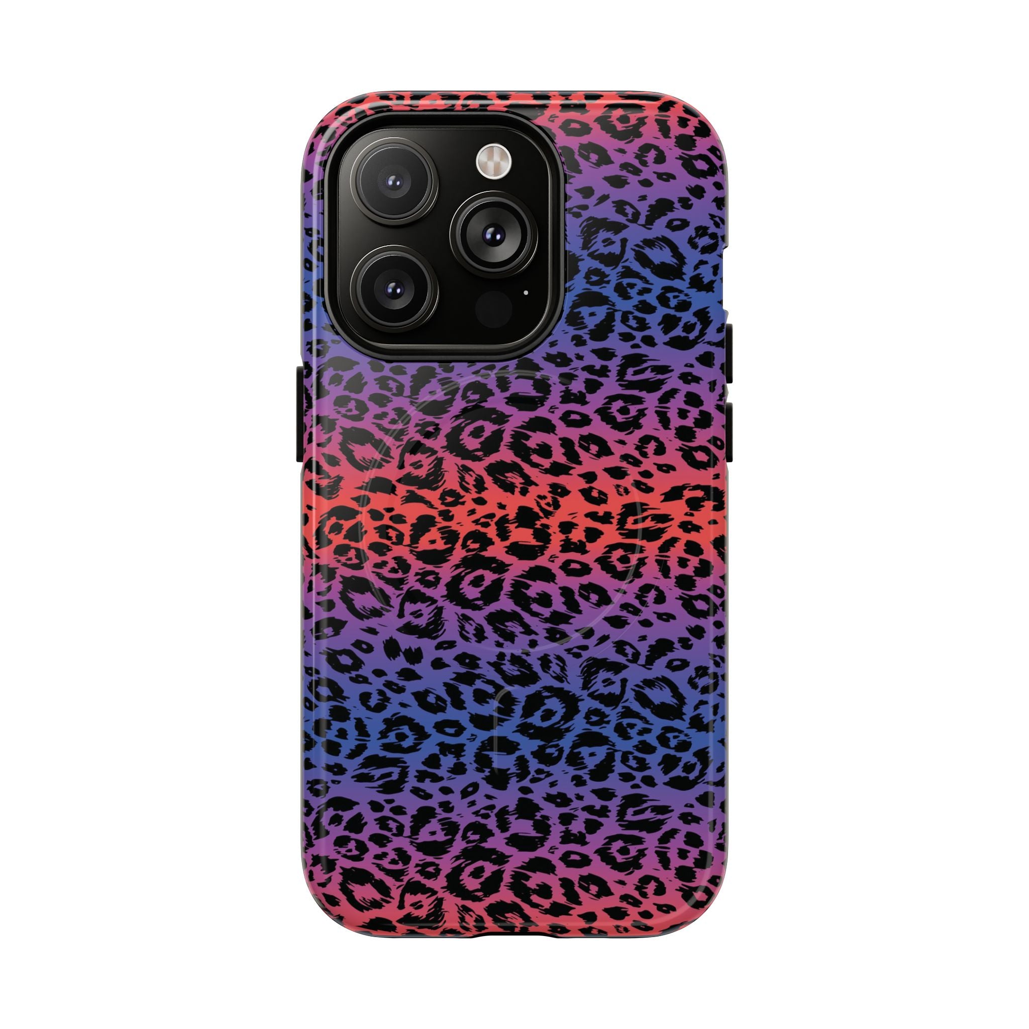 Rainbow Leopard Print Phone Case | Magnetic Tough Case