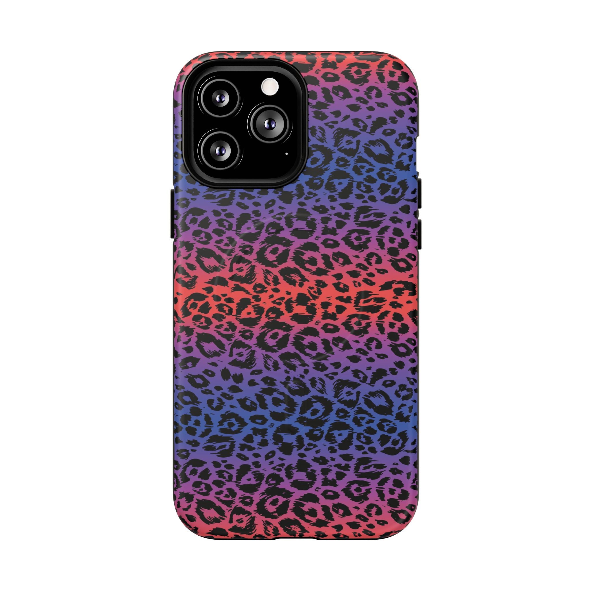 Rainbow Leopard Print Phone Case | Magnetic Tough Case