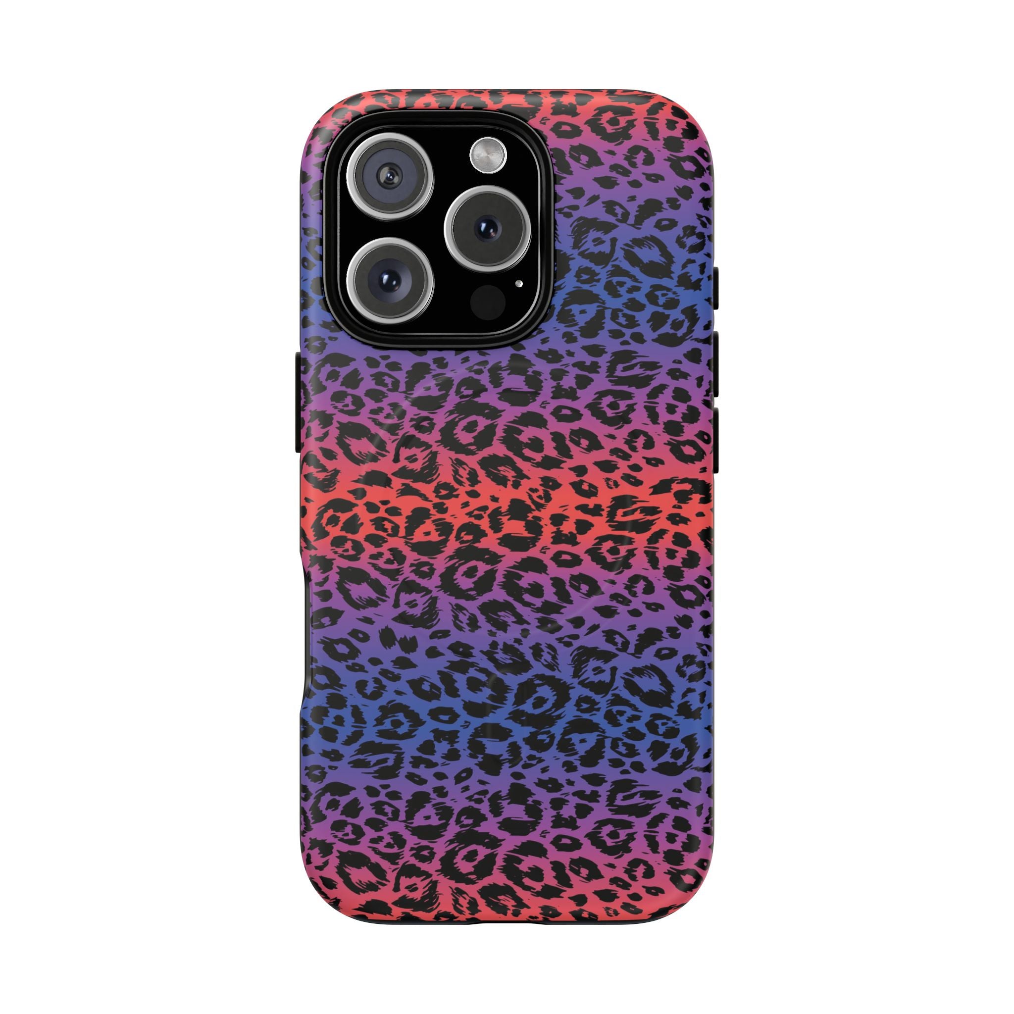 Rainbow Leopard Print Phone Case | Magnetic Tough Case