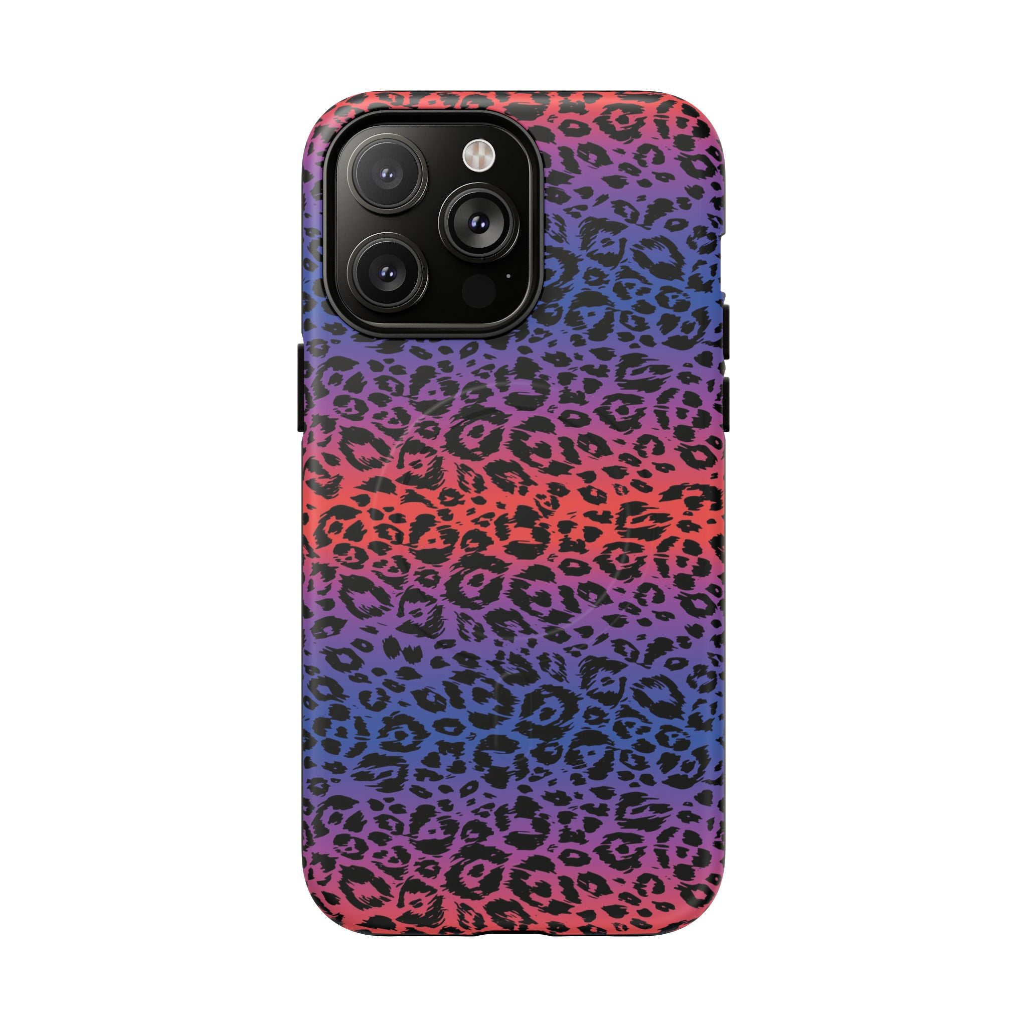 Rainbow Leopard Print Phone Case | Magnetic Tough Case