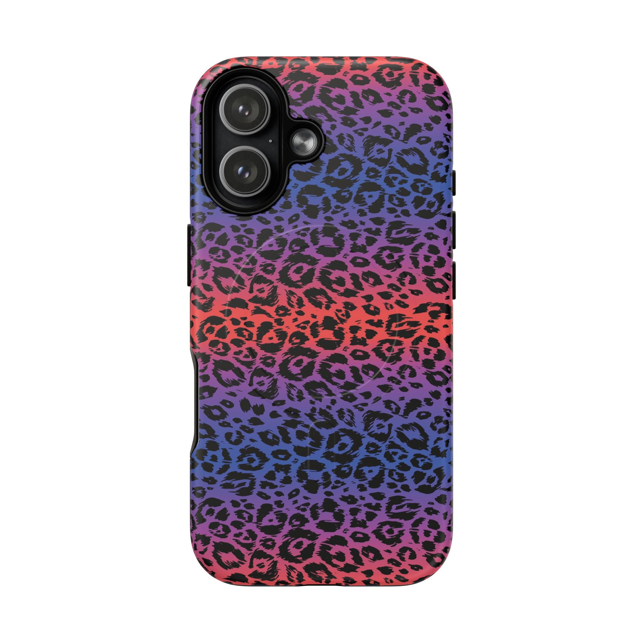 Rainbow Leopard Print Phone Case | Magnetic Tough Case