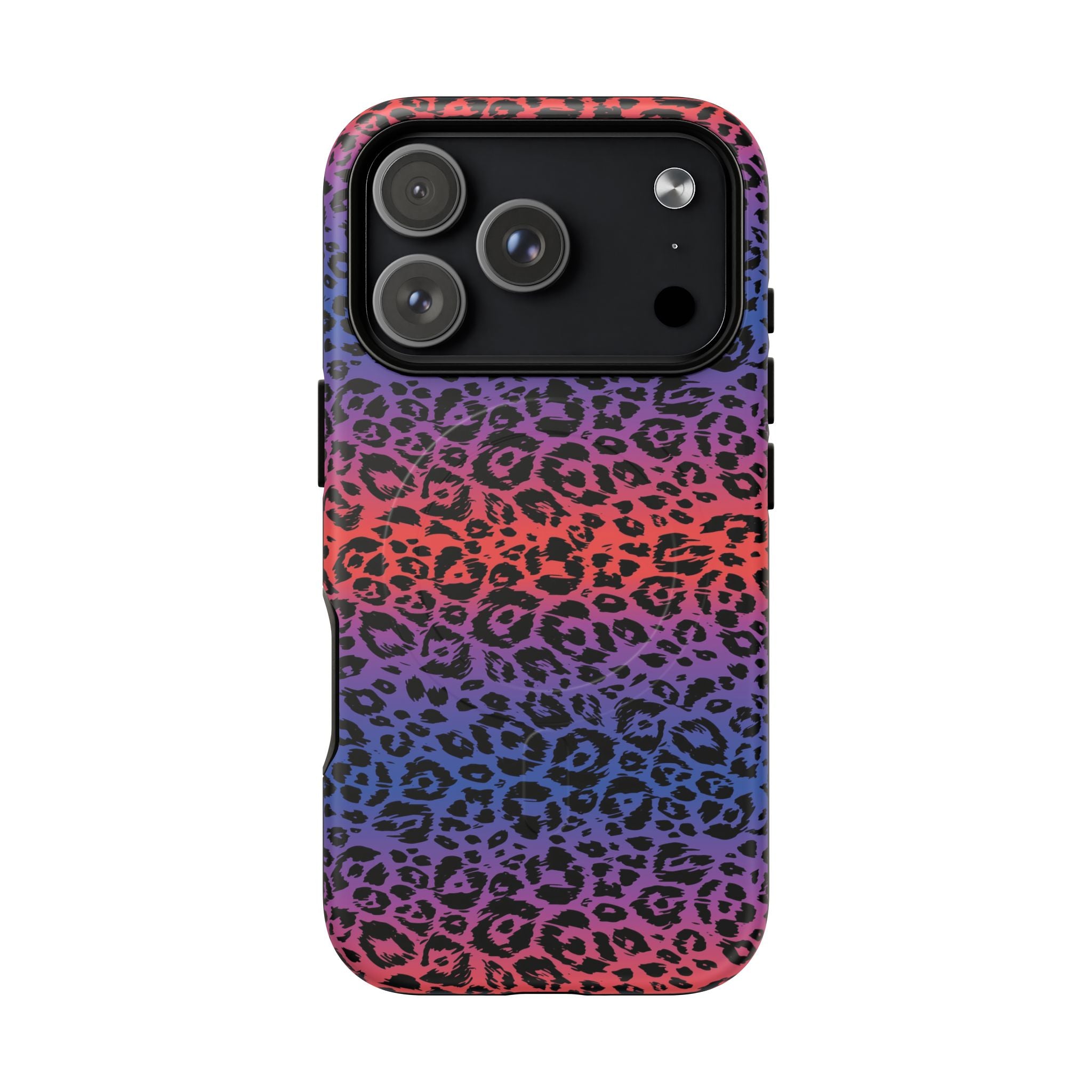 Rainbow Leopard Print Phone Case | Magnetic Tough Case