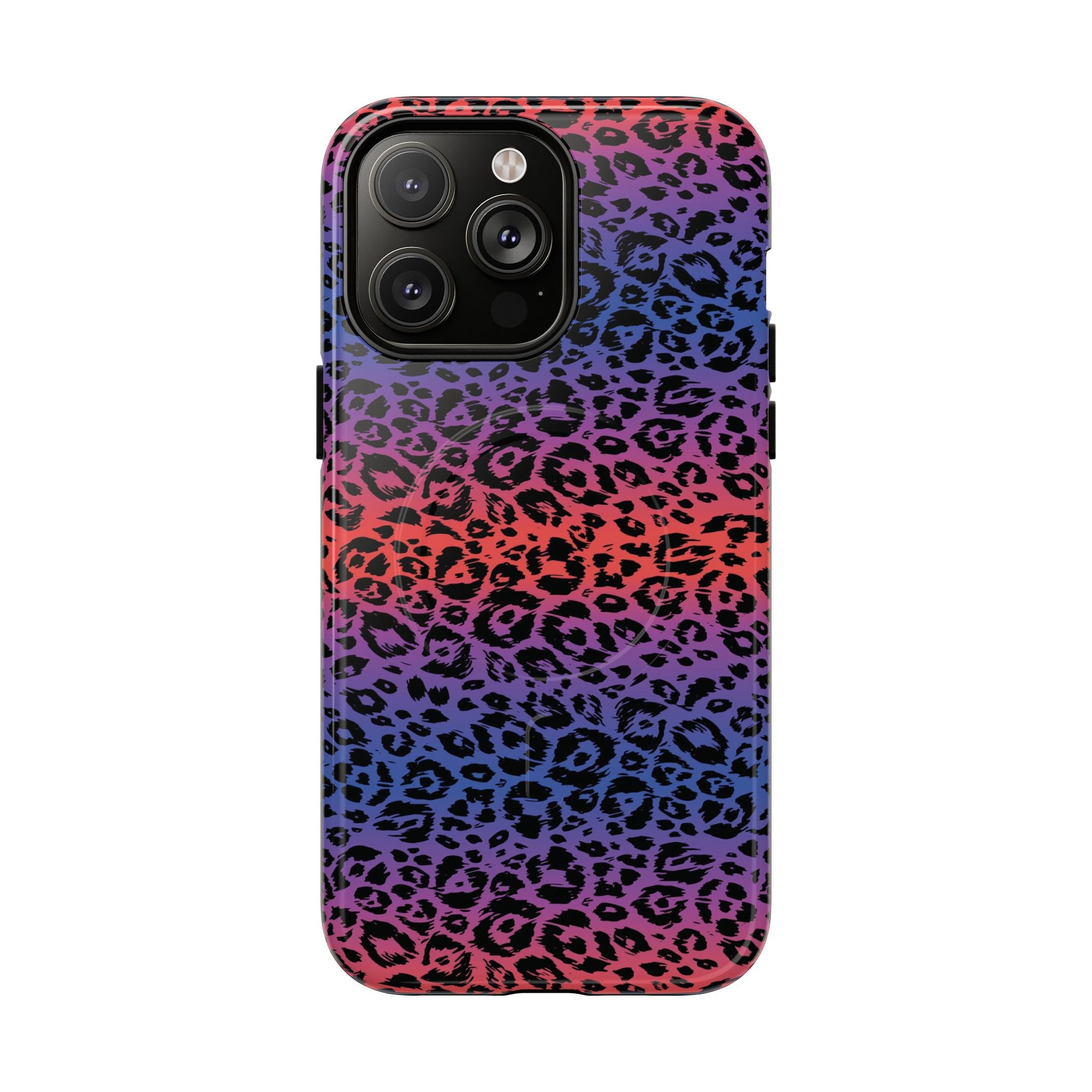 Rainbow Leopard Print Phone Case | Magnetic Tough Case