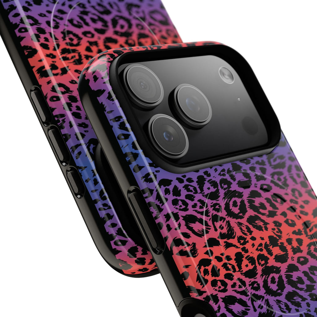 Rainbow Leopard Print Phone Case | Magnetic Tough Case