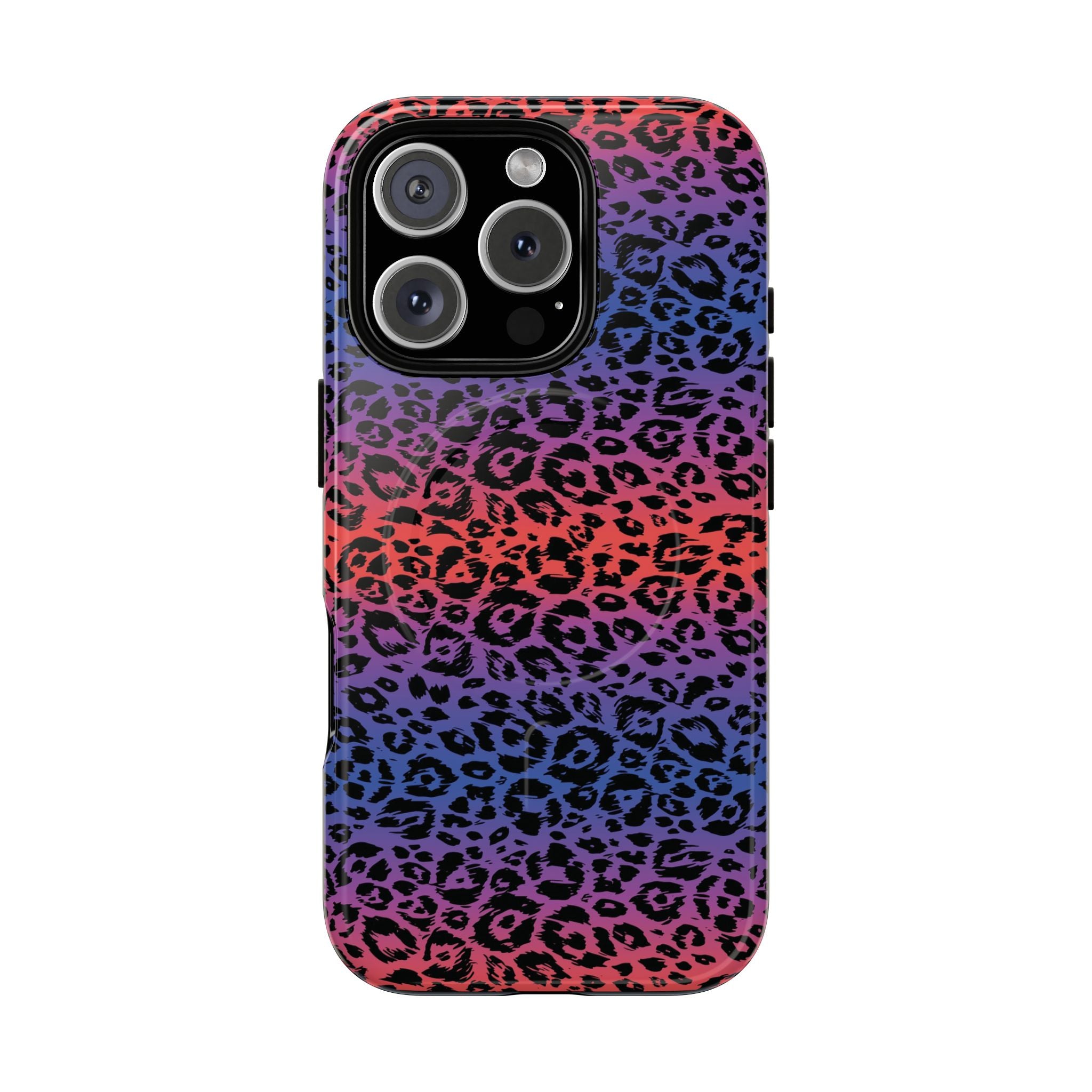 Rainbow Leopard Print Phone Case | Magnetic Tough Case