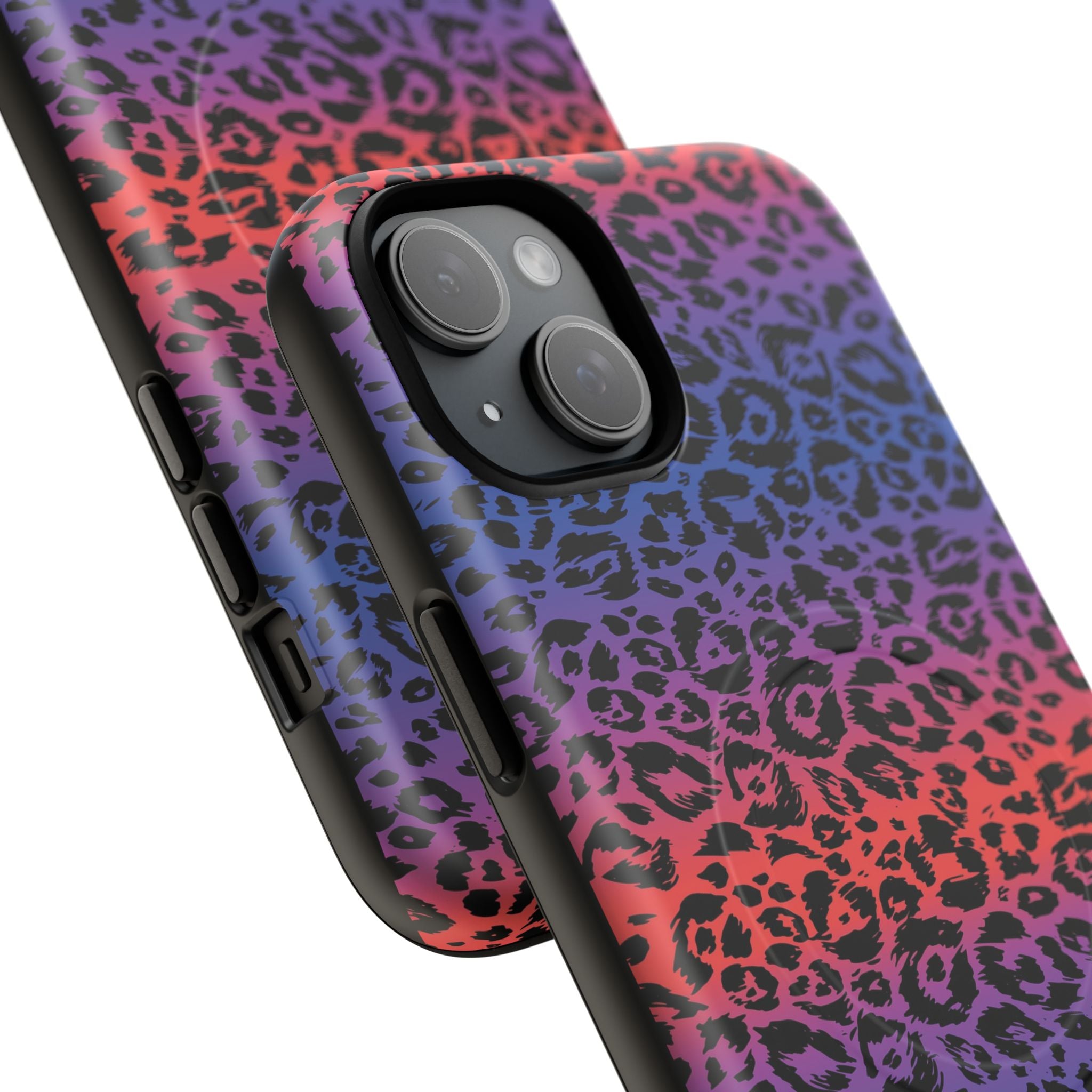Rainbow Leopard Print Phone Case | Magnetic Tough Case