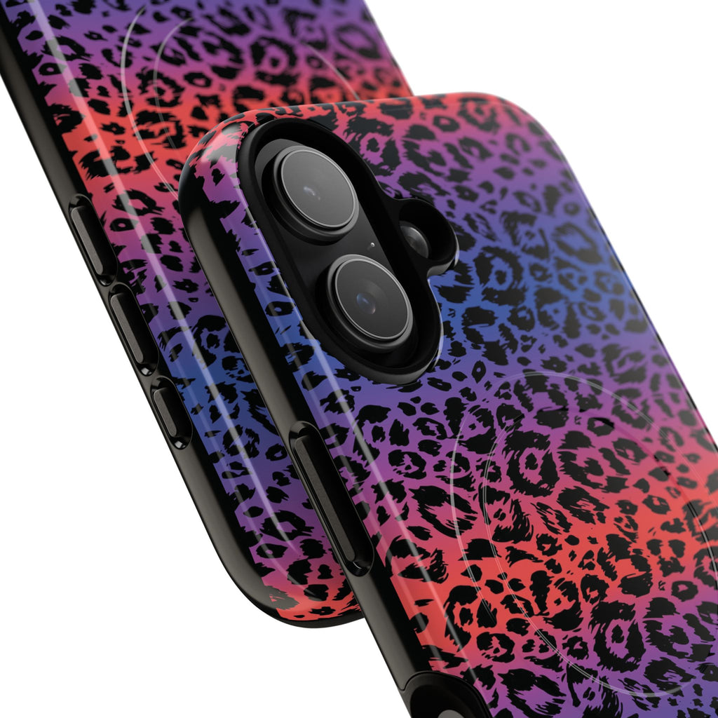 Rainbow Leopard Print Phone Case | Magnetic Tough Case