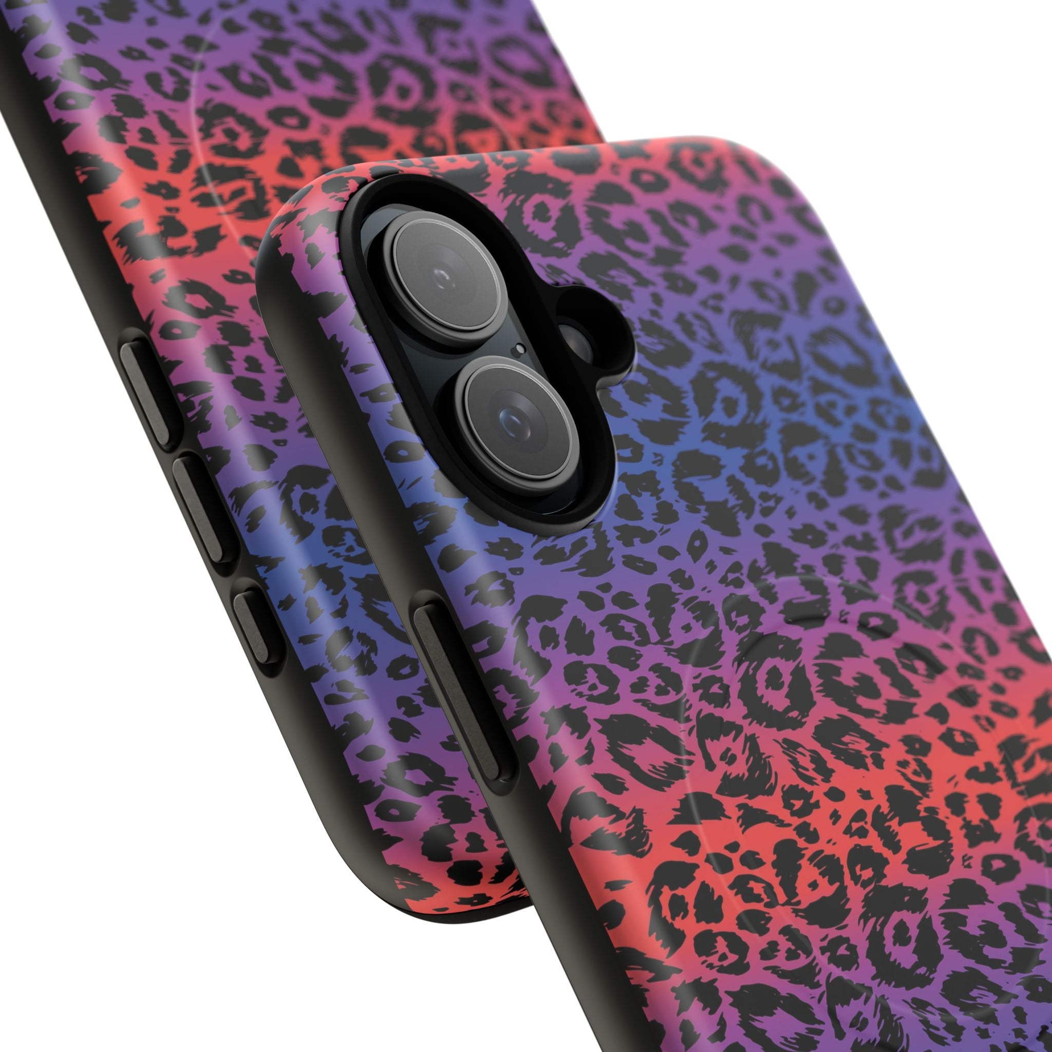 Rainbow Leopard Print Phone Case | Magnetic Tough Case