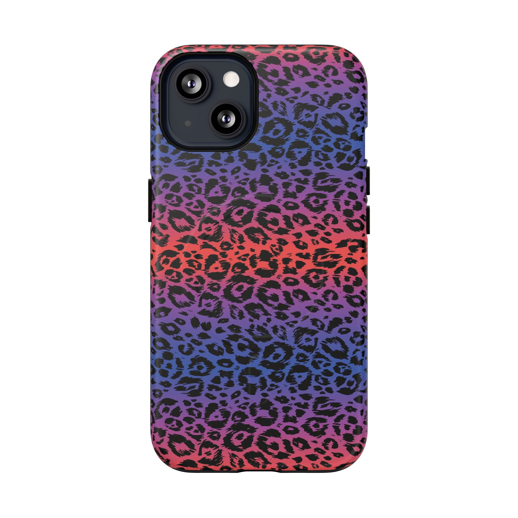 Rainbow Leopard Print Phone Case | Magnetic Tough Case