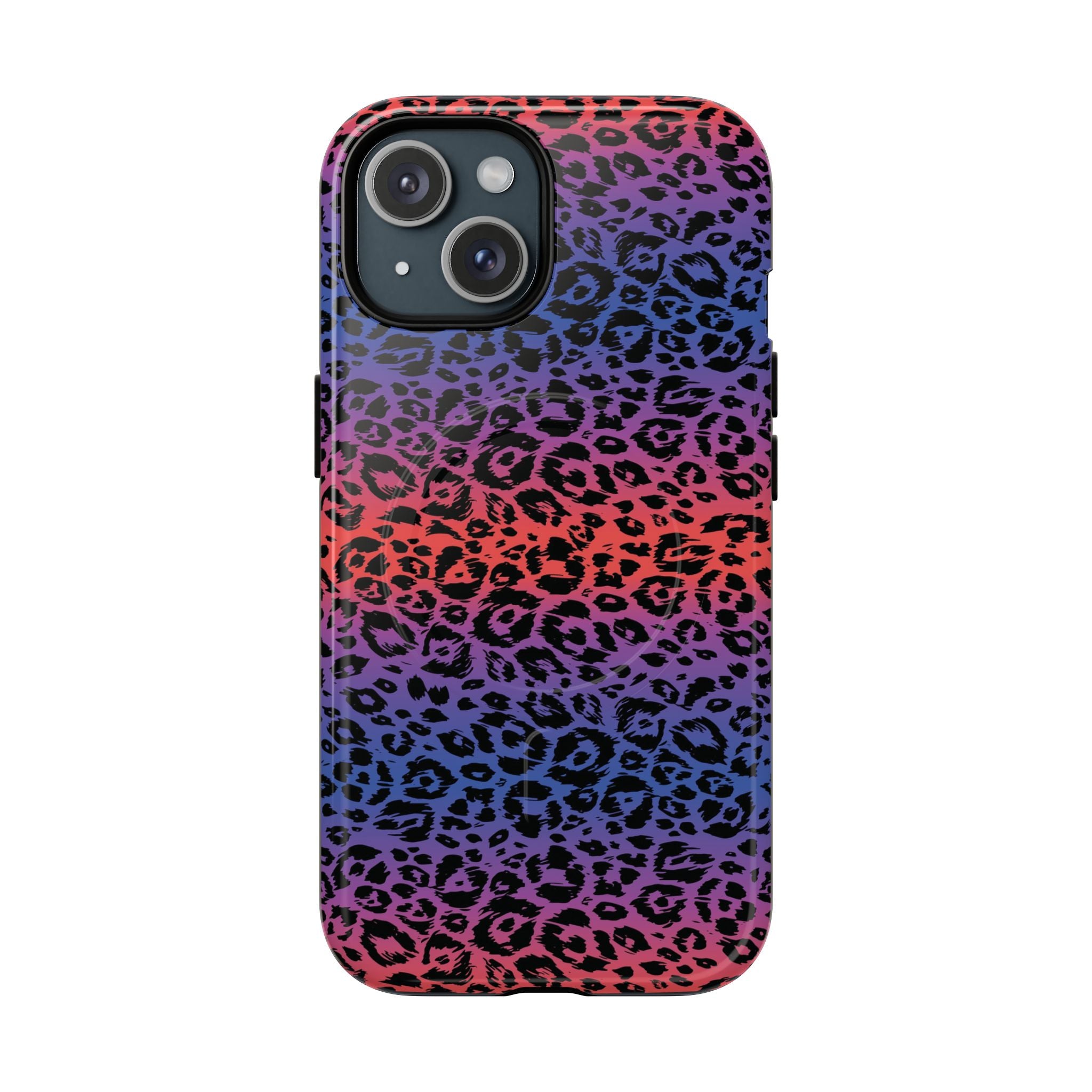 Rainbow Leopard Print Phone Case | Magnetic Tough Case