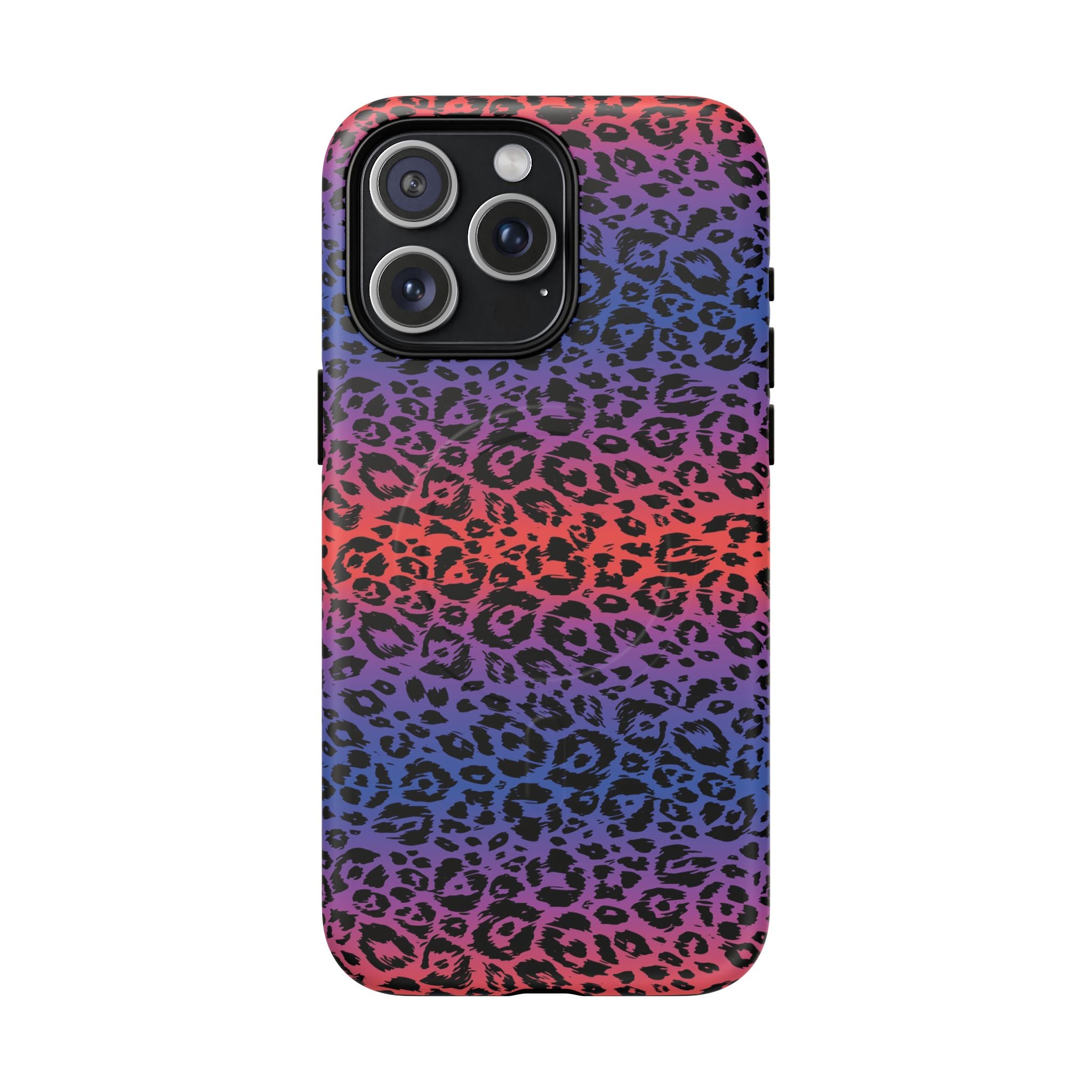 Rainbow Leopard Print Phone Case | Magnetic Tough Case