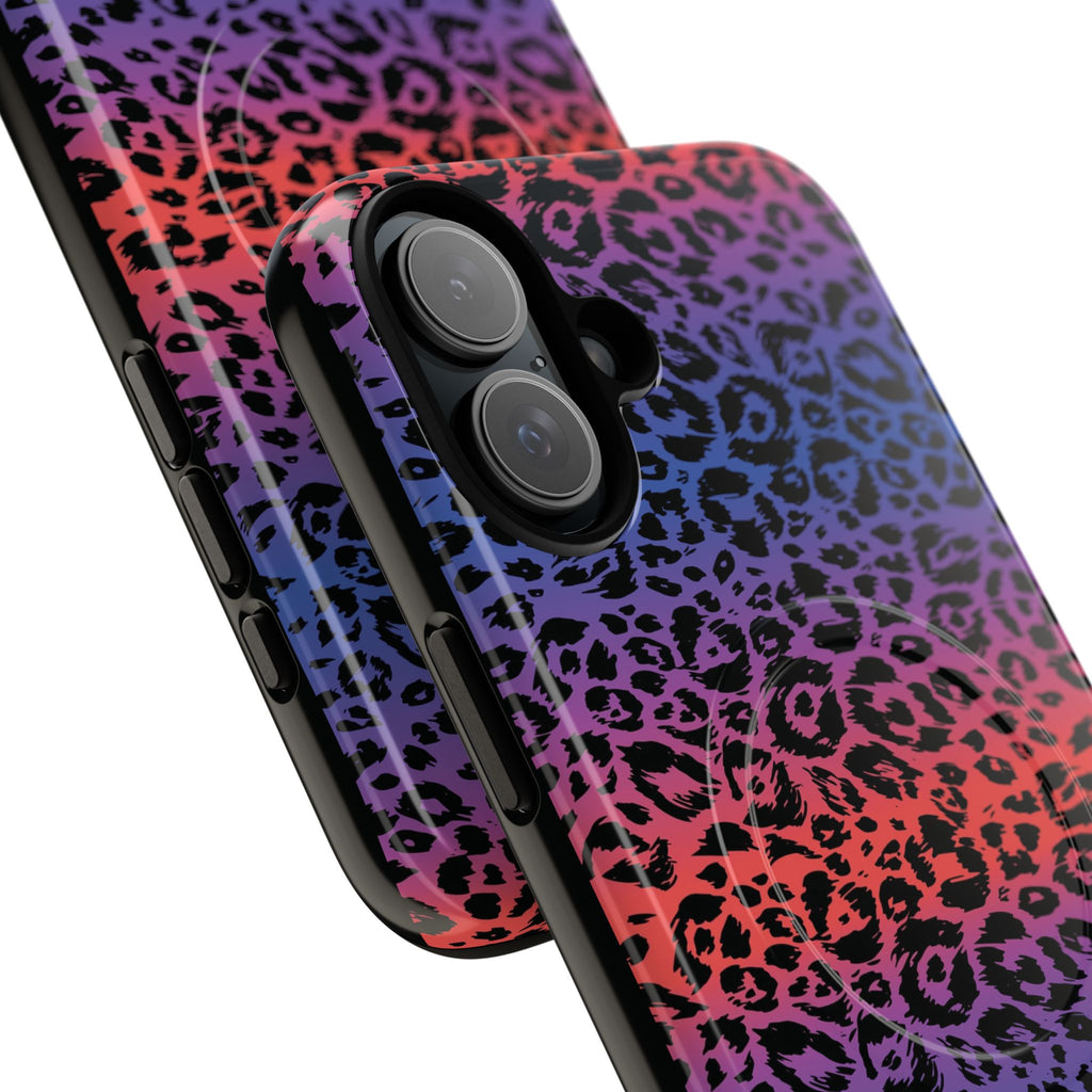 Rainbow Leopard Print Phone Case | Magnetic Tough Case