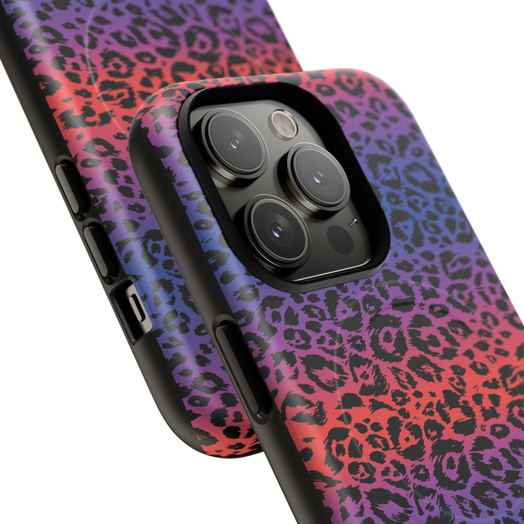 Rainbow Leopard Print Phone Case | Magnetic Tough Case