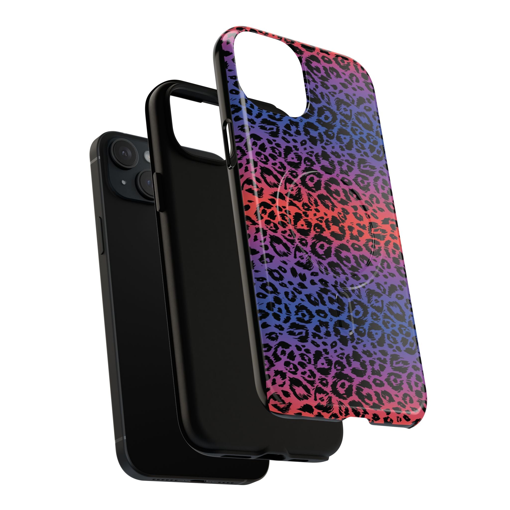 Rainbow Leopard Print Phone Case | Magnetic Tough Case