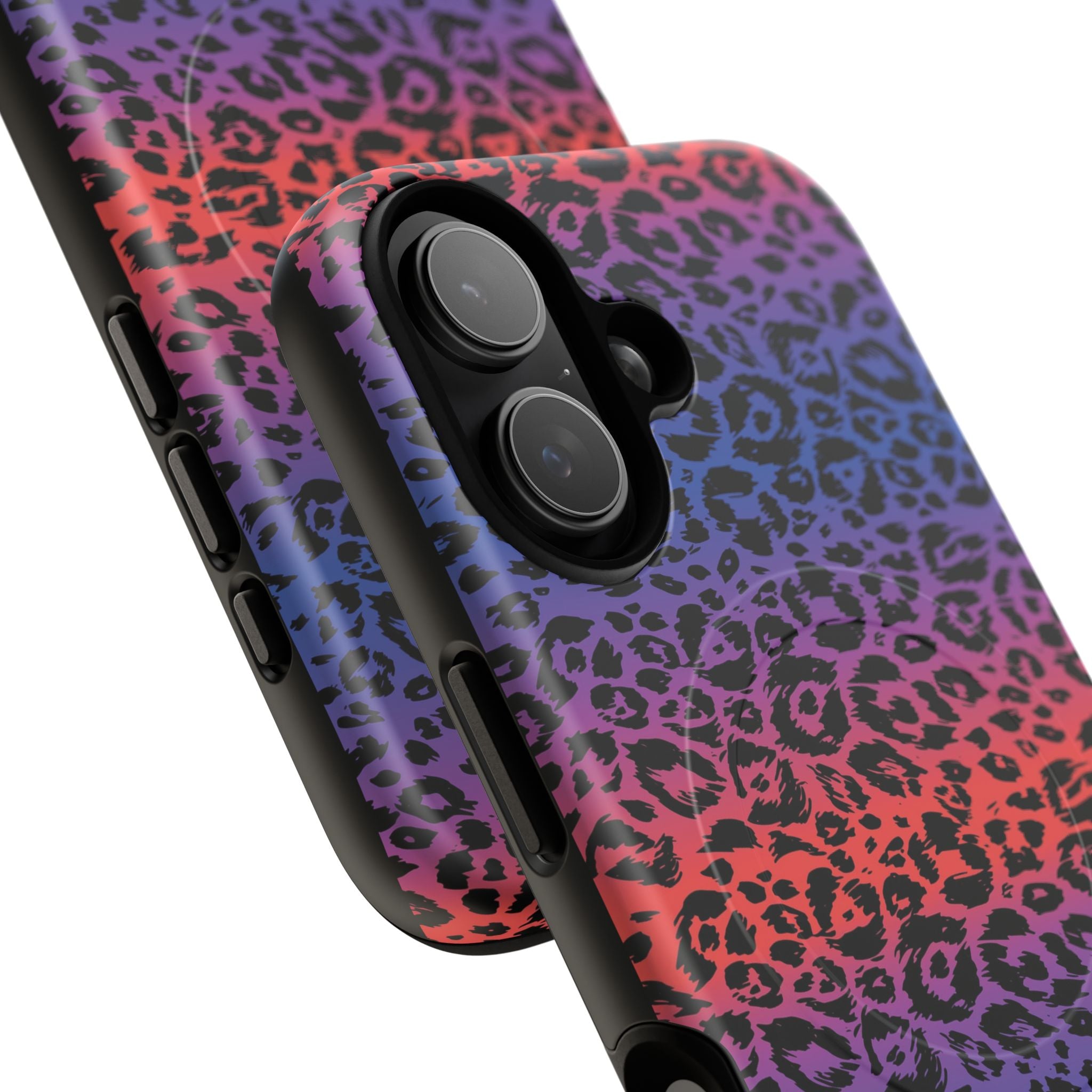 Rainbow Leopard Print Phone Case | Magnetic Tough Case