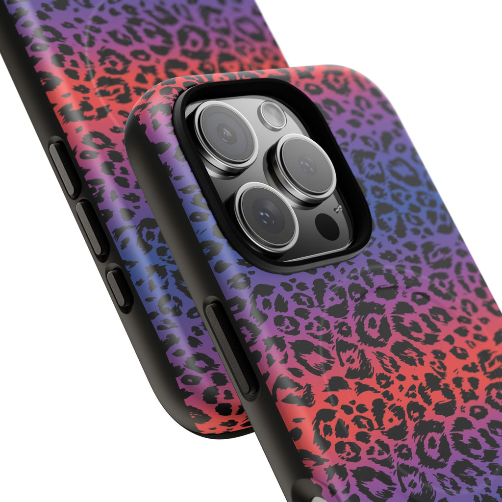 Rainbow Leopard Print Phone Case | Magnetic Tough Case